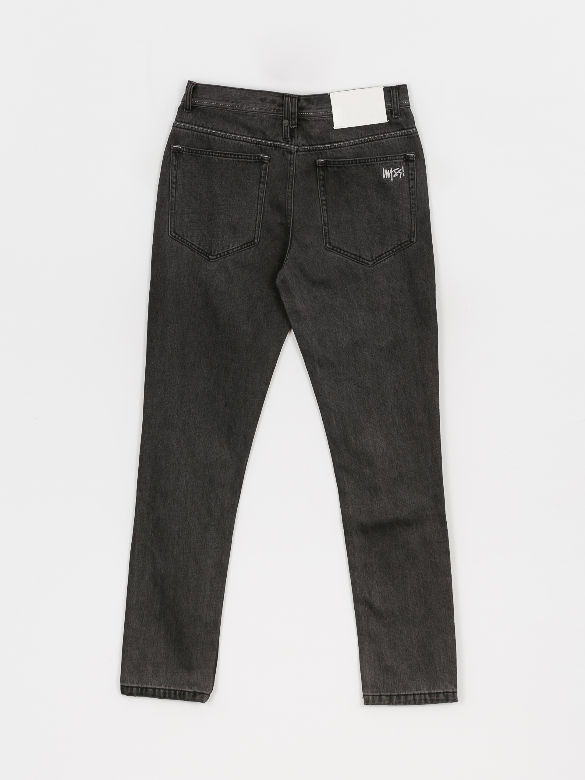 MassDnm Панталони Signature 2.0 Jeans Tapered Fit (black washed)