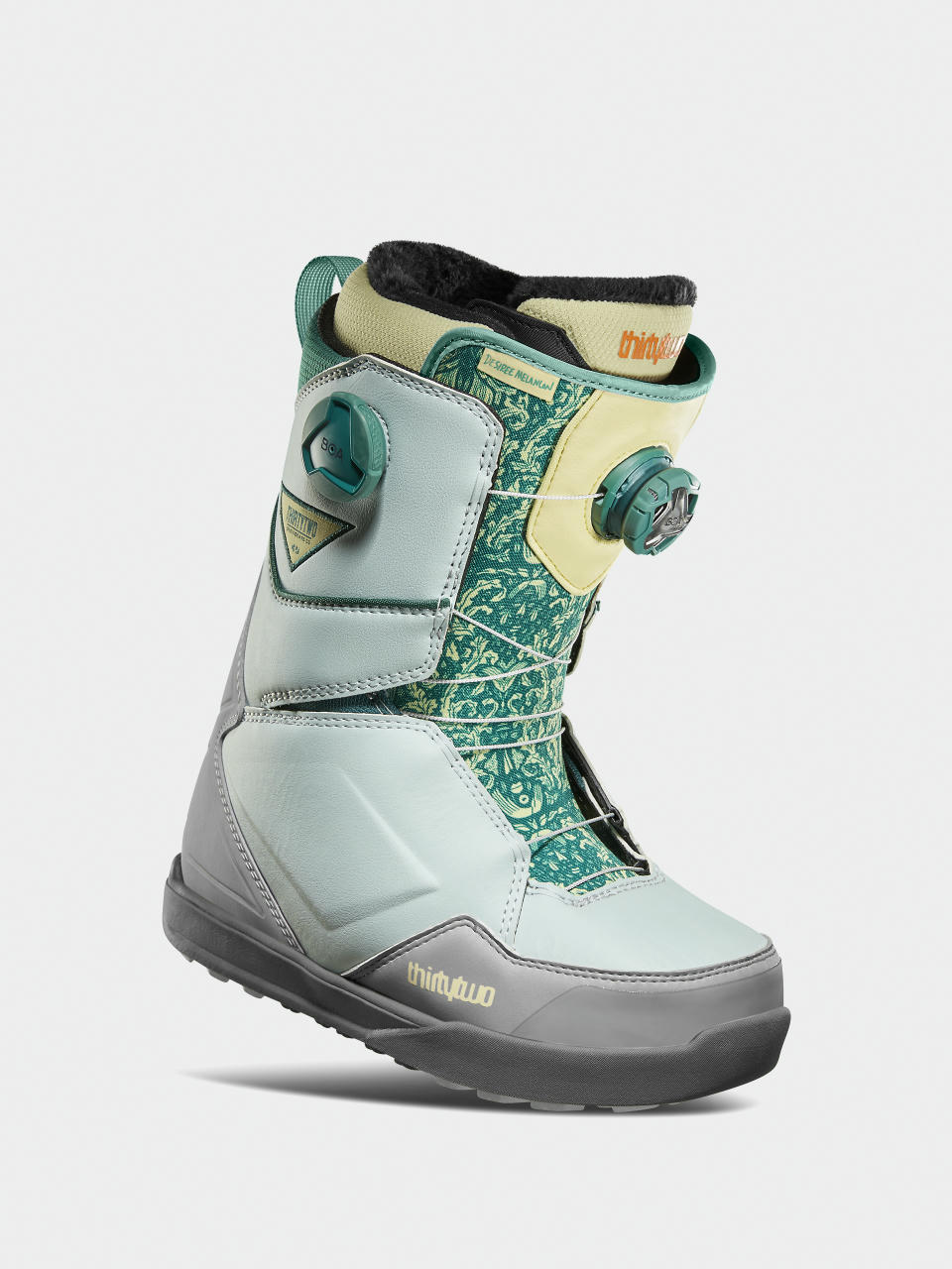 ThirtyTwo Сноуборд обувки Lashed Double Boa Melancon Wmn (grey/green)