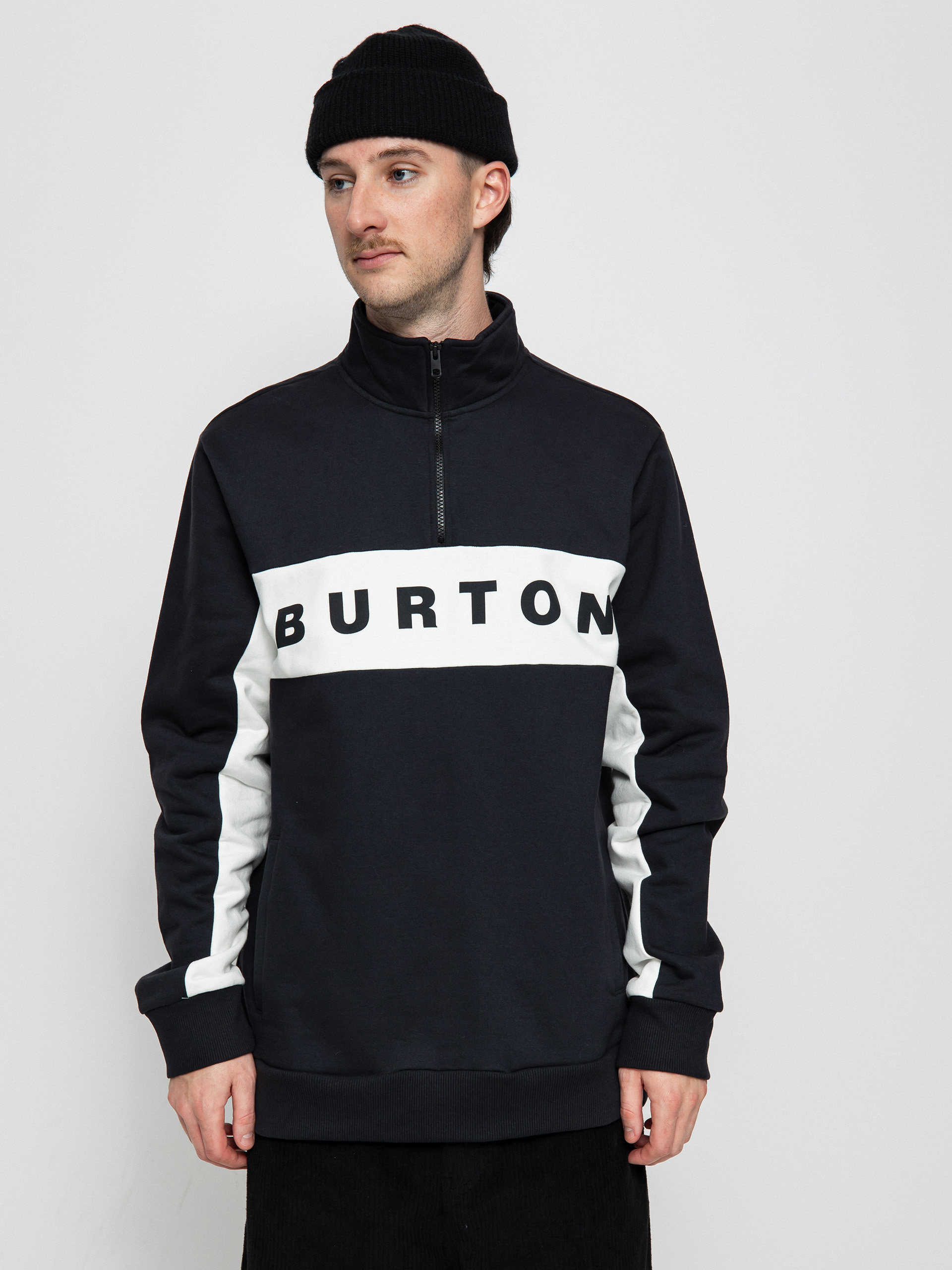 Burton Суитшърт Lowball Quarter Zip (true black)