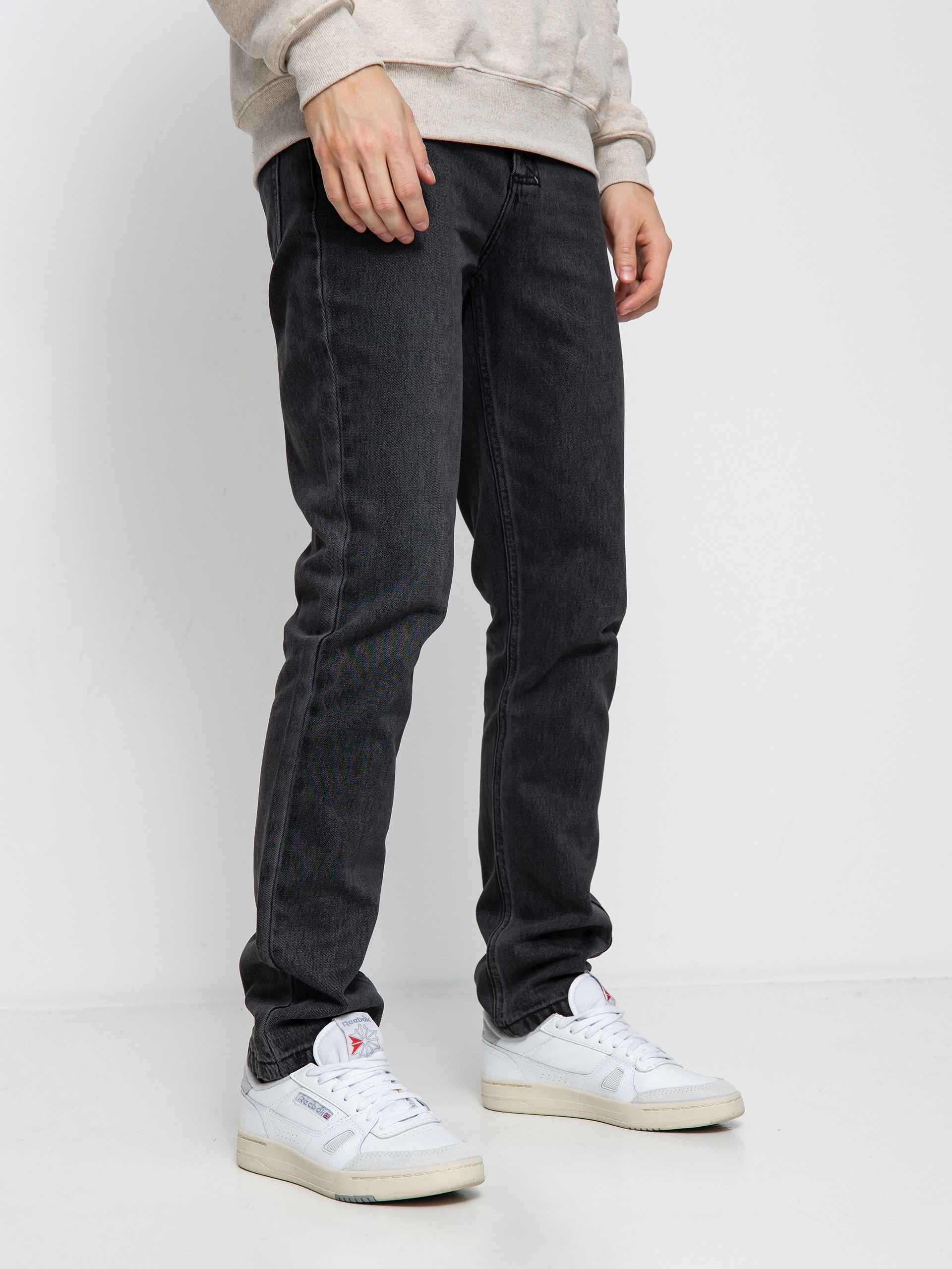 MassDnm Панталони Signature 2.0 Jeans Tapered Fit (black washed)
