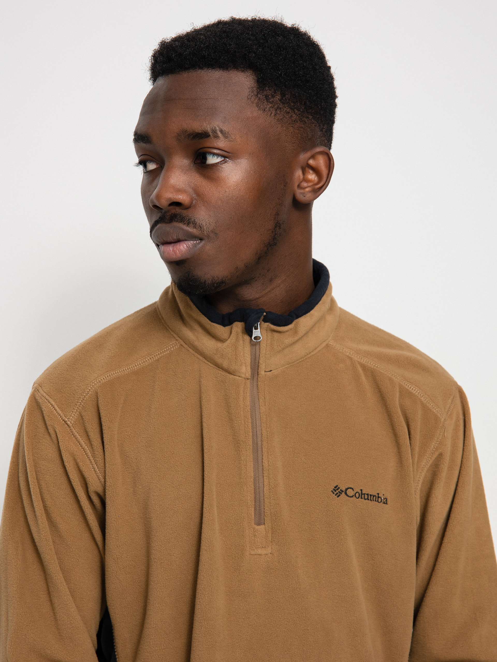 Мъжки Columbia Поларени суитшърти Klamath Range II Half Zip (delta black)