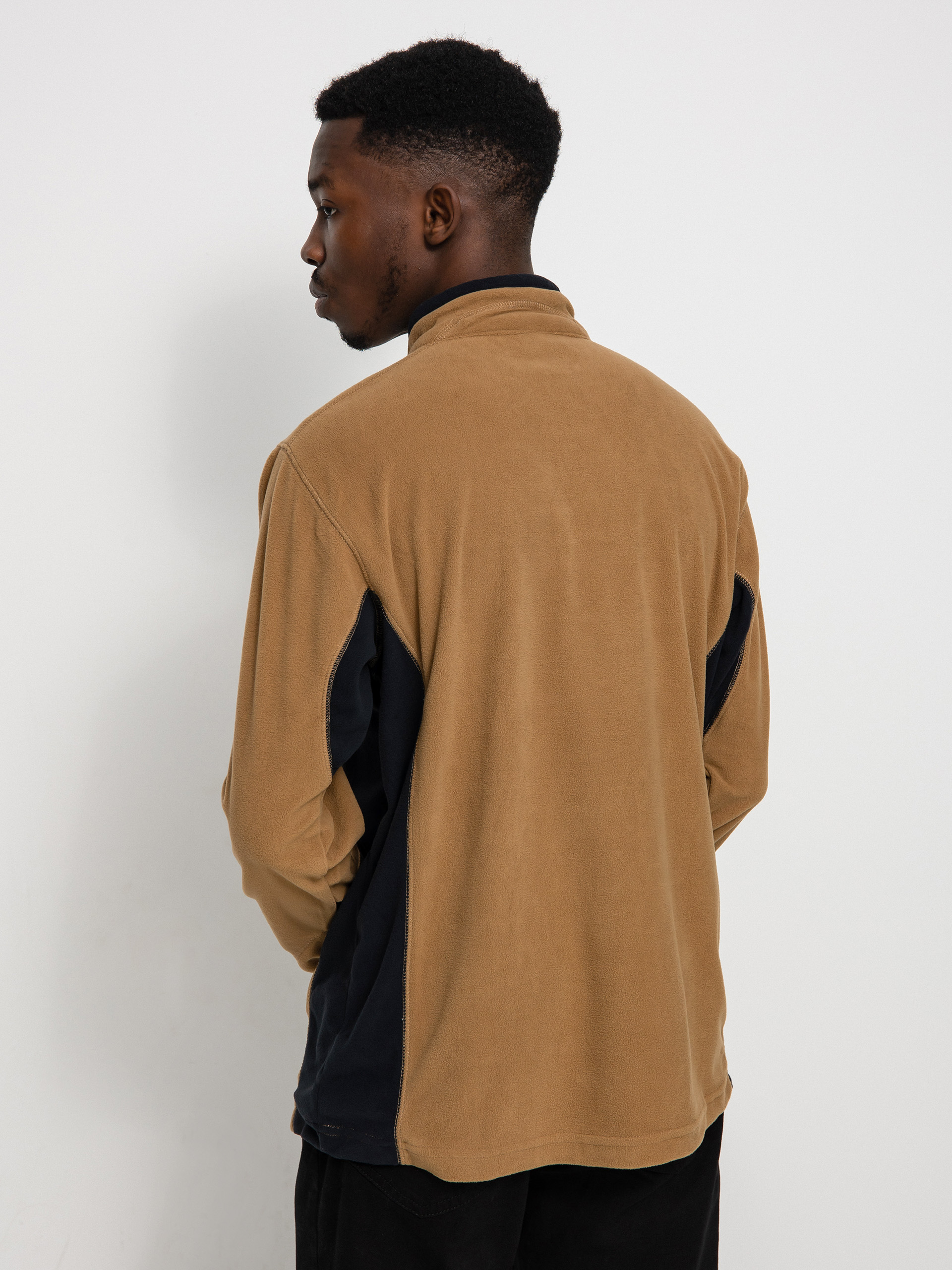 Мъжки Columbia Поларени суитшърти Klamath Range II Half Zip (delta black)