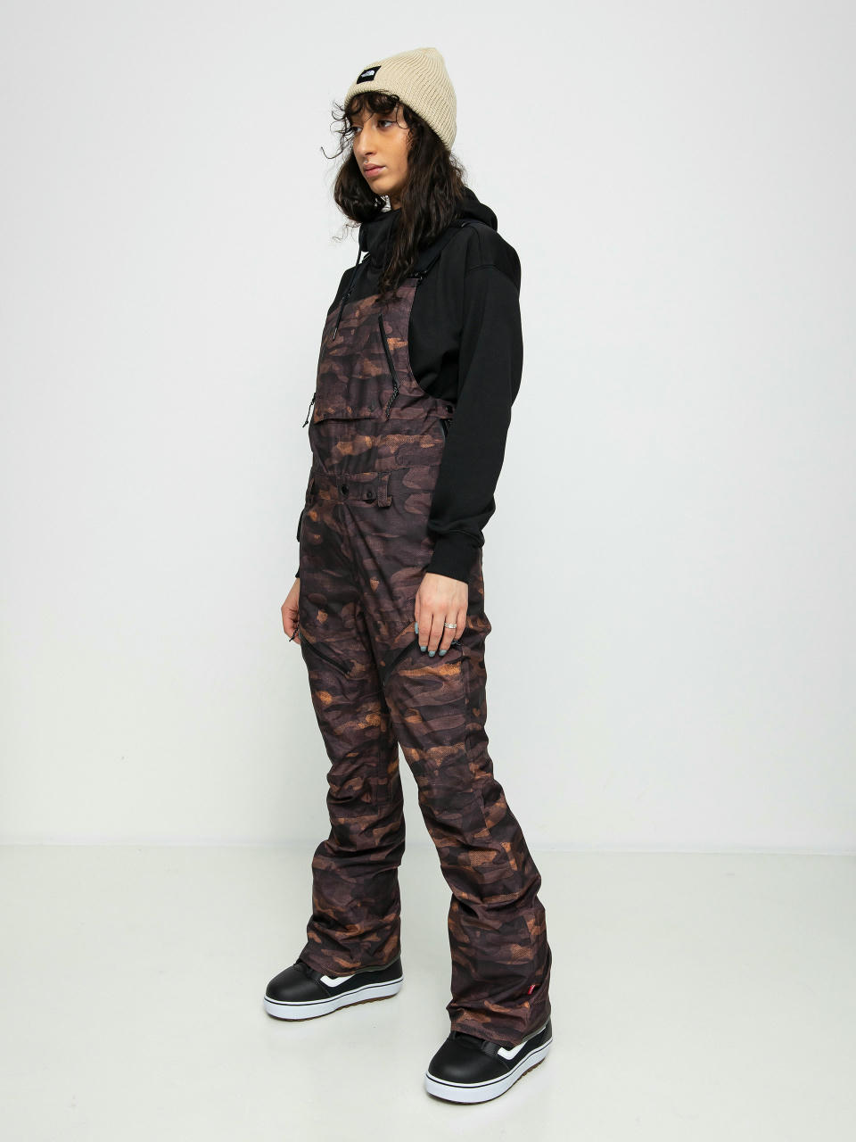 Volcom Сноуборд панталони Elm Stretch Gore Bib Overall Wmn (dusk camo)