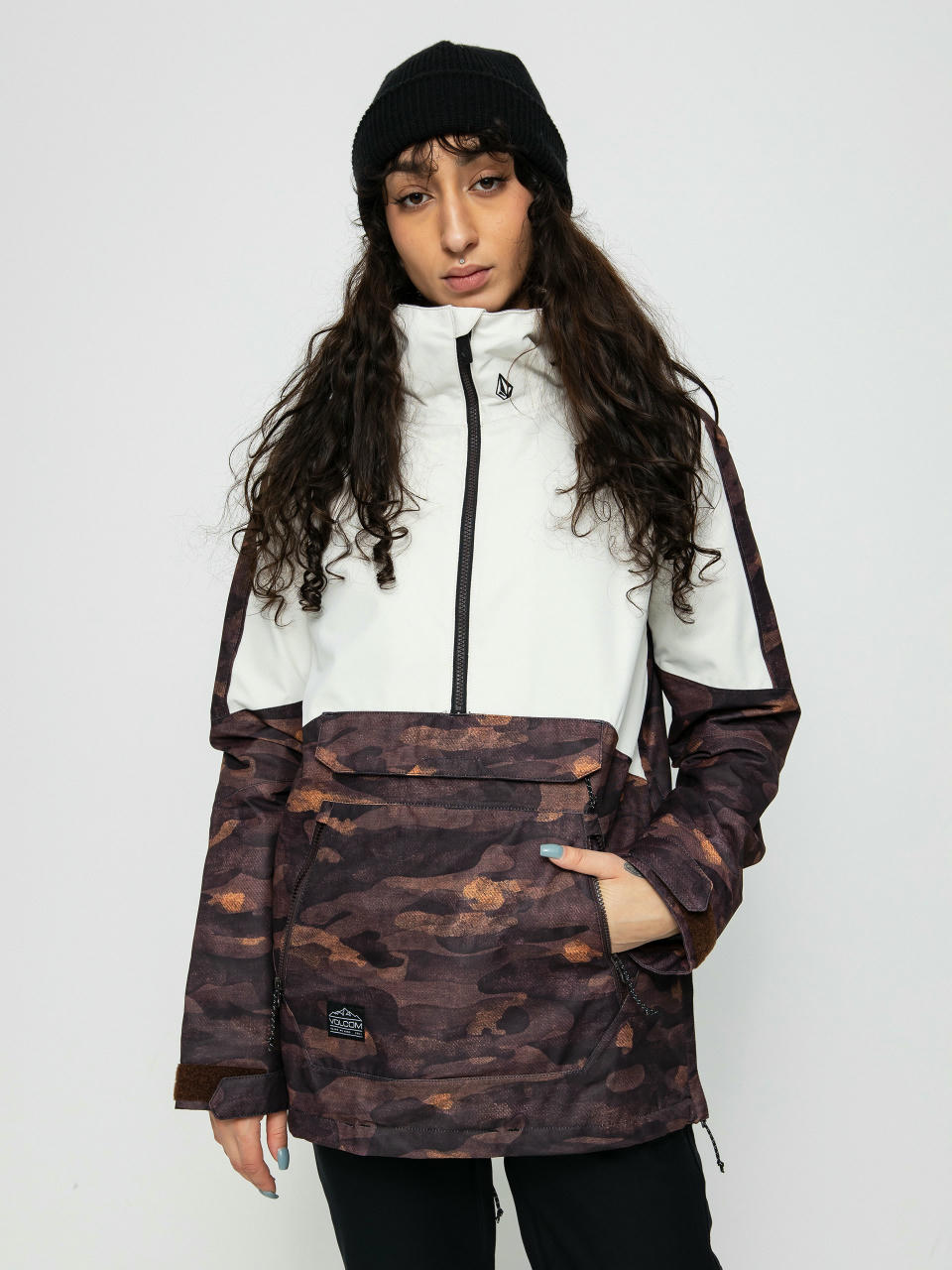 Дамска Volcom Сноуборд яке Mirror Pullover (dusk camo)