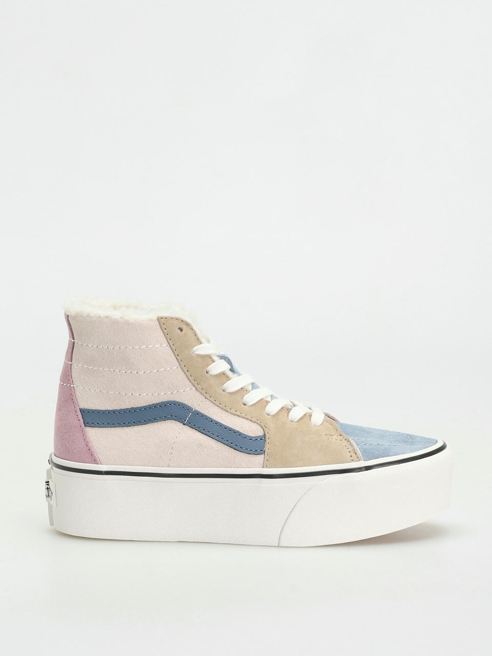 Vans Обувки Sk8 Hi Tapered Stackform (pig suede/sherpa multi color)