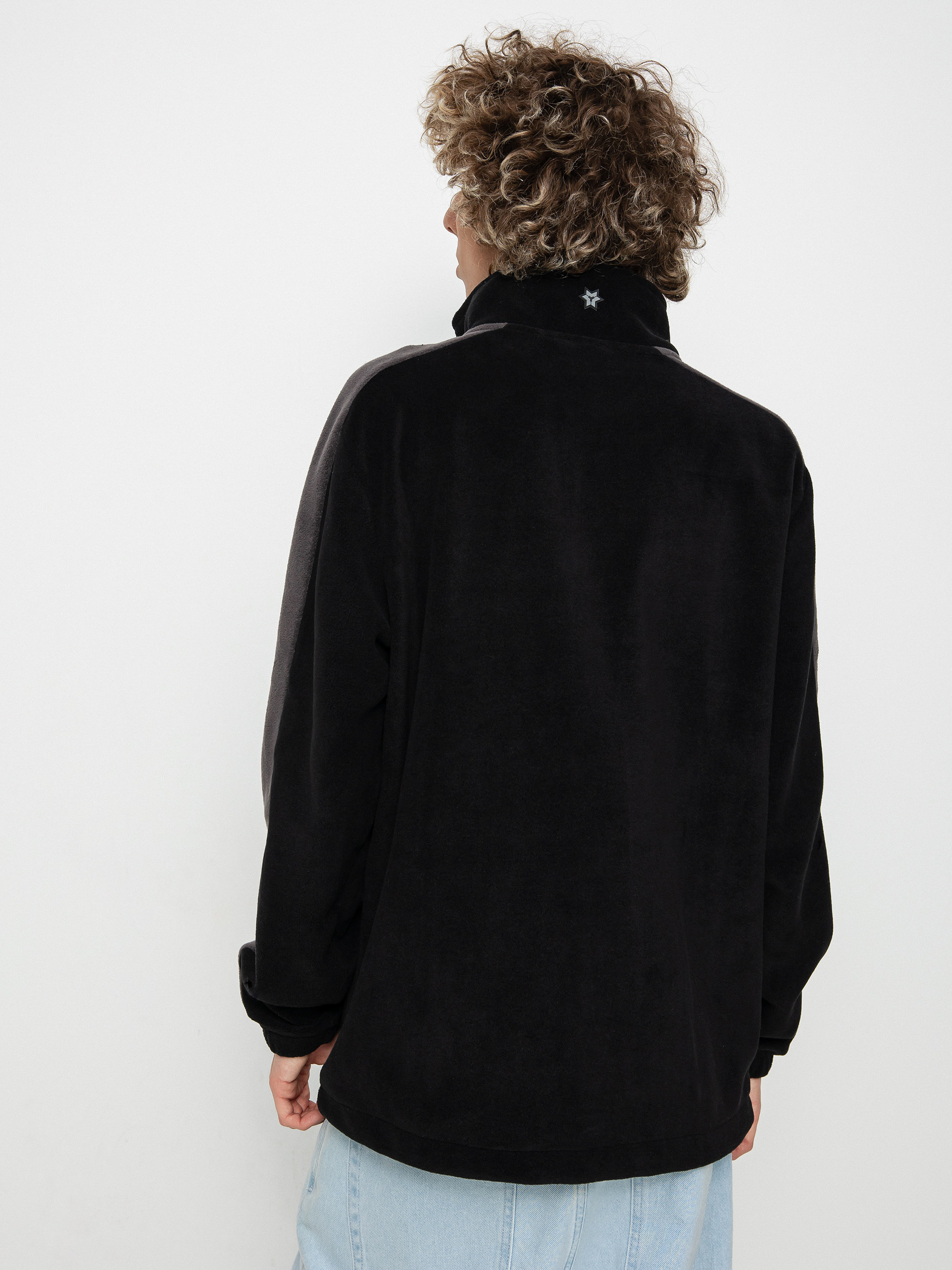 Мъжки Method Поларени суитшърти Fast Times 1/4 Zip (black/dark grey)