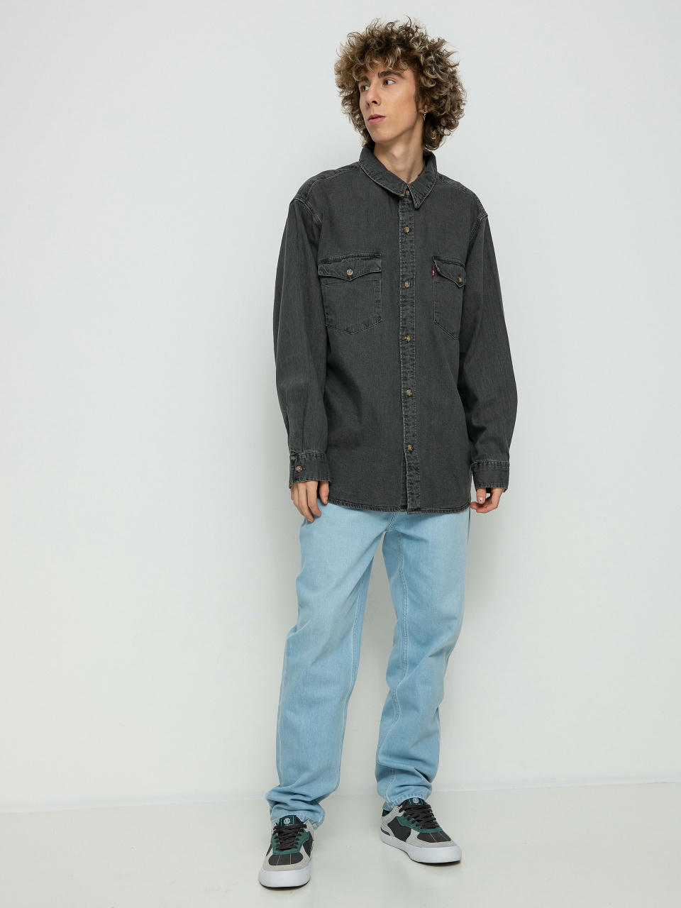 Levi's® Риза Relaxed Fit Western (black worn)