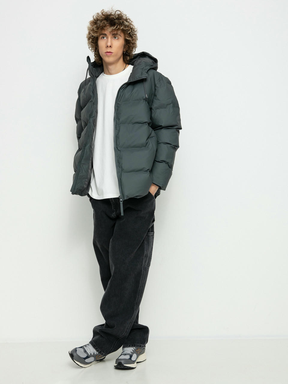 Rains Яке Puffer Jacket (slate)