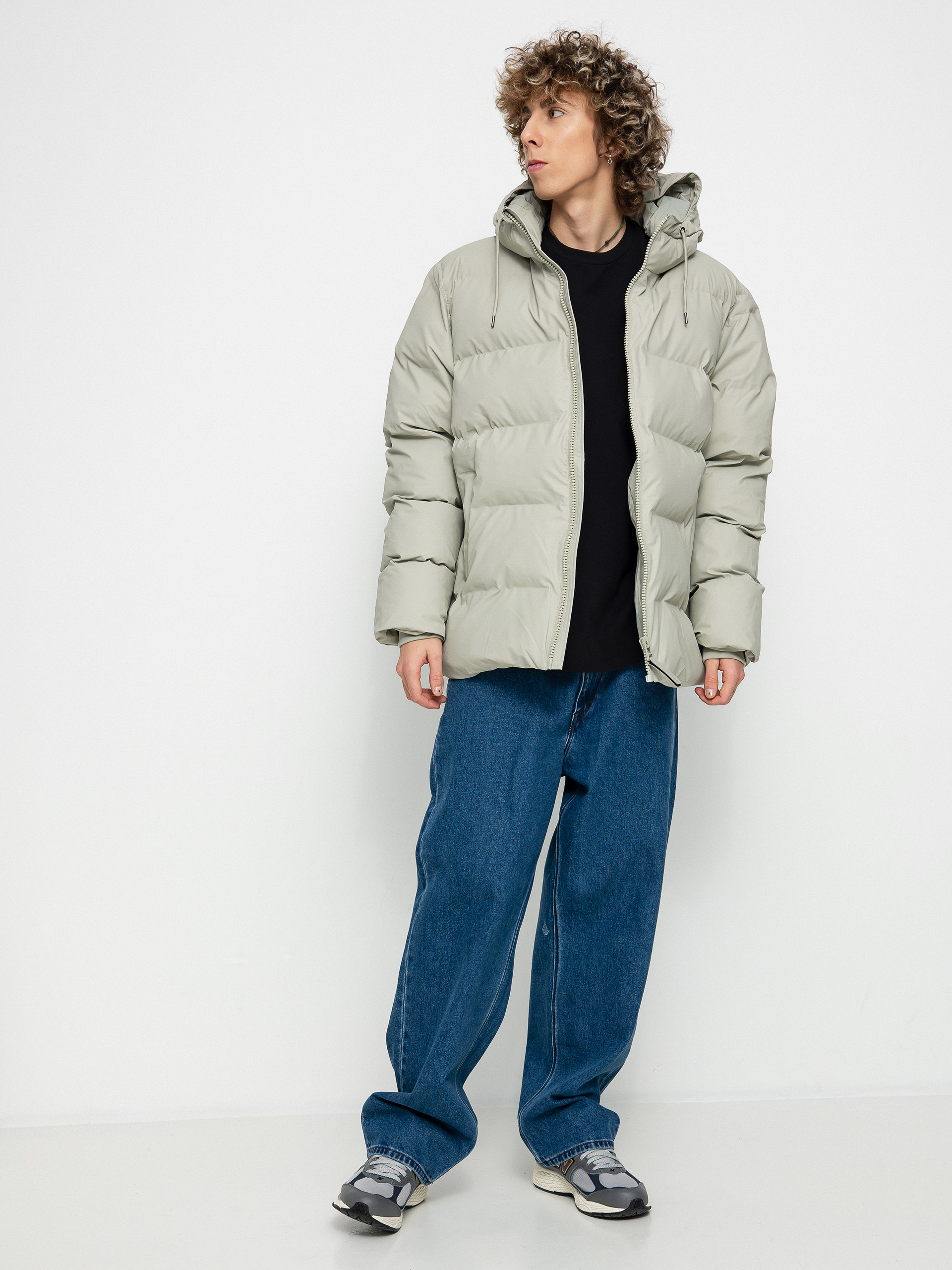 Rains Яке Puffer Jacket (cement)