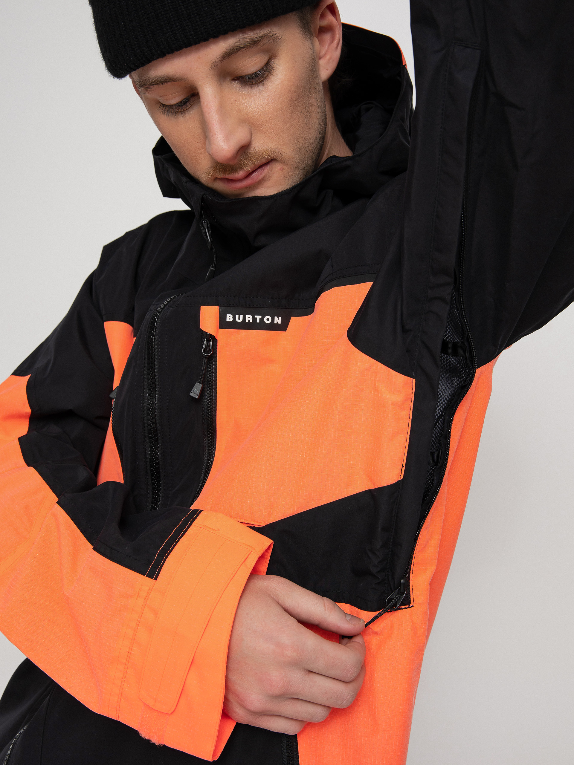 Мъжки Burton Сноуборд яке Frostner (true black/tetra orange)