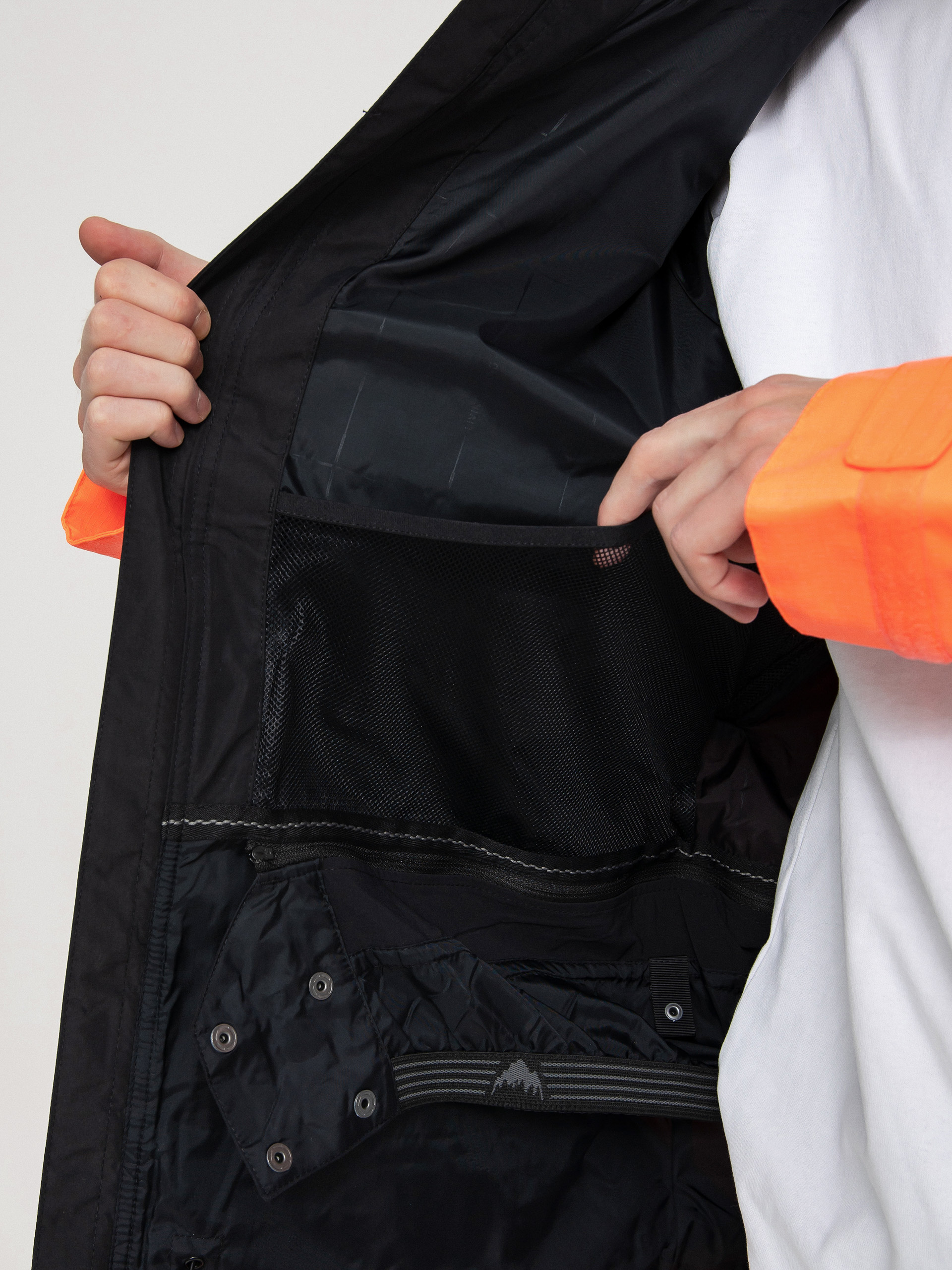 Мъжки Burton Сноуборд яке Frostner (true black/tetra orange)