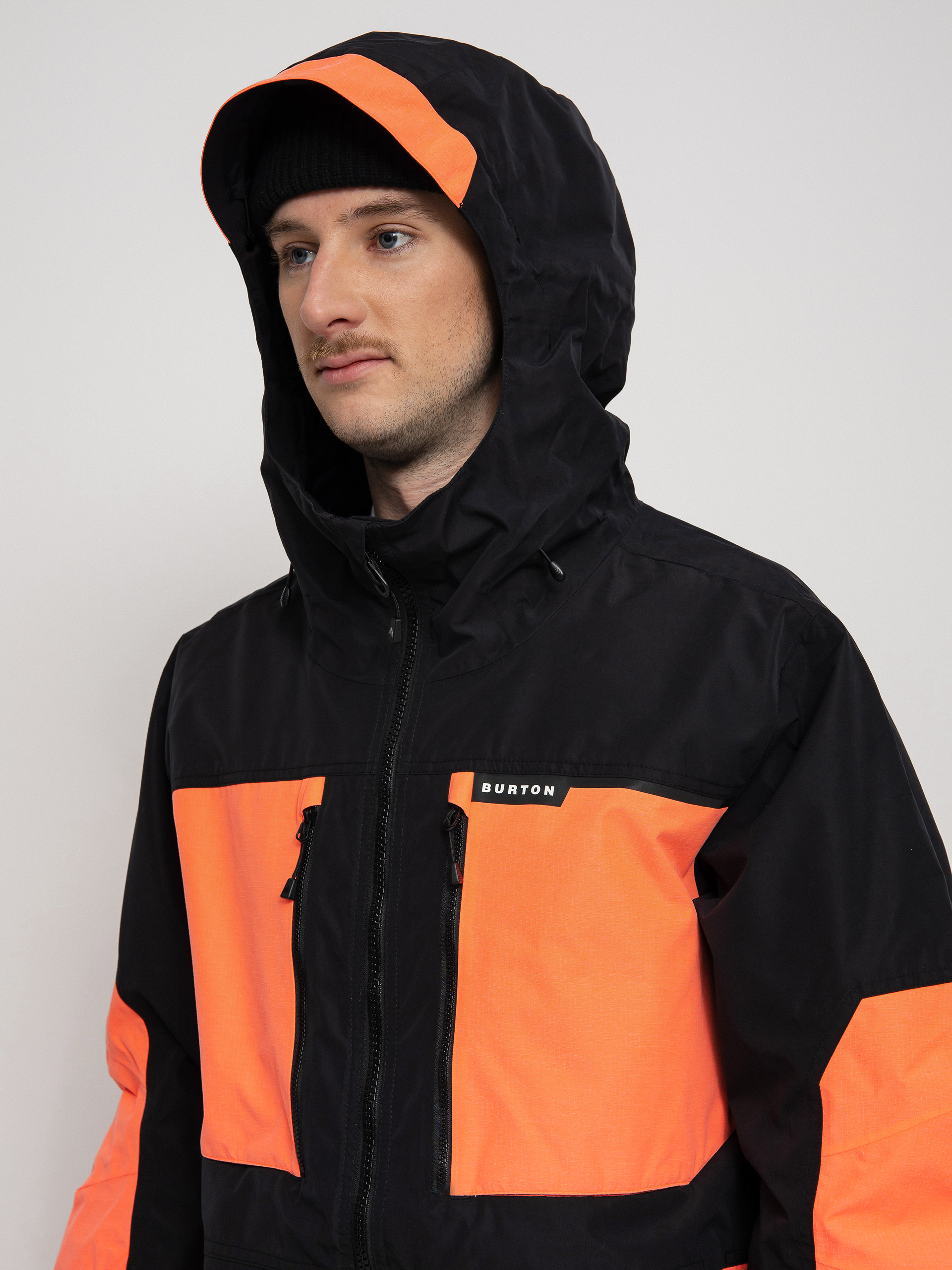 Мъжки Burton Сноуборд яке Frostner (true black/tetra orange)