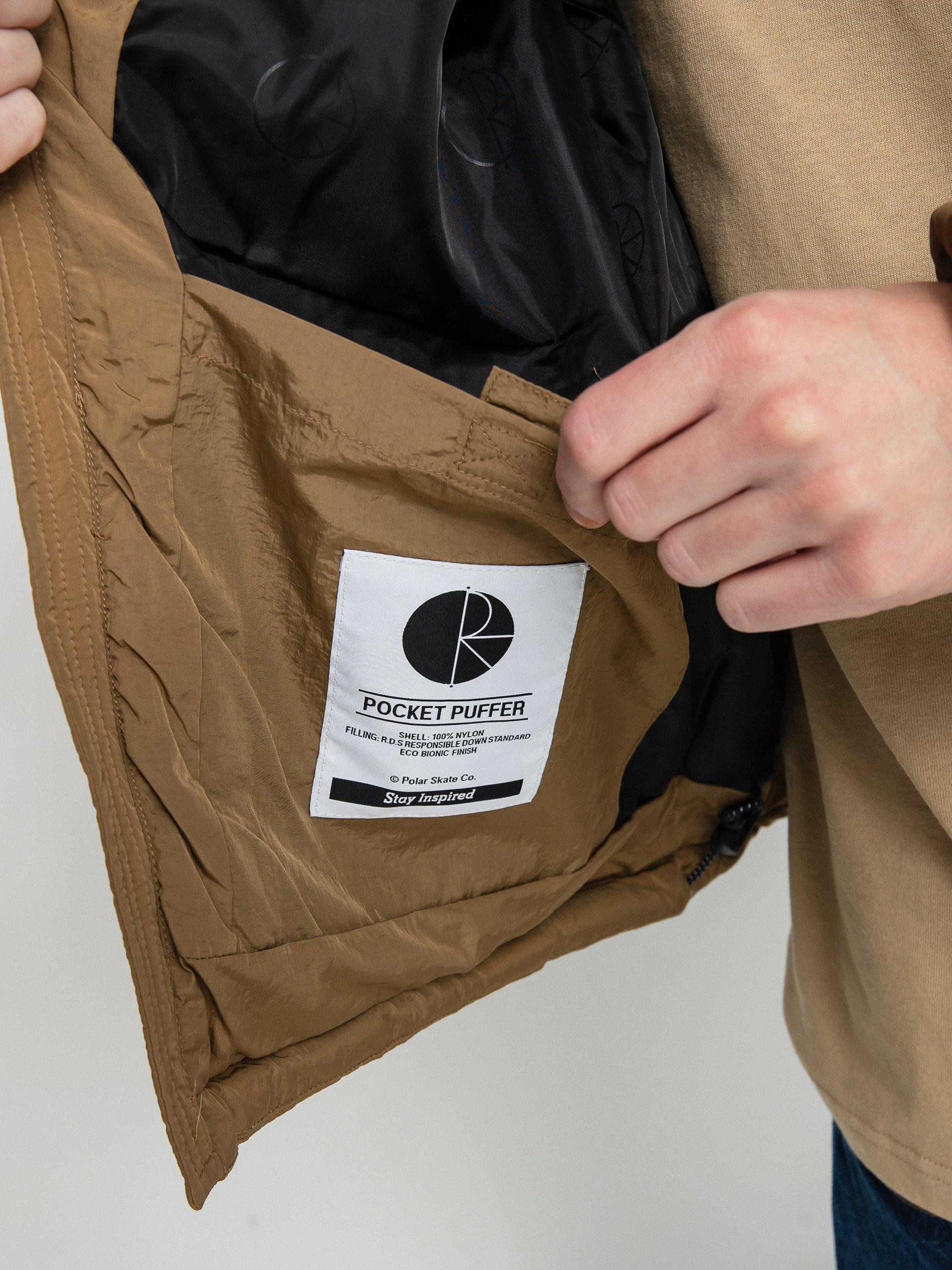 Polar Skate Яке Pocket Puffer (antique gold)
