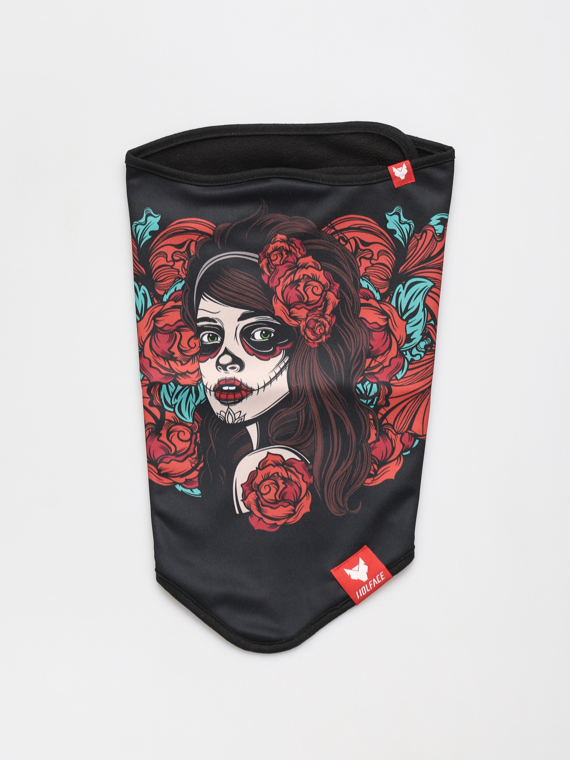 Wolface Бандана La Santa Muerte Roses (black)