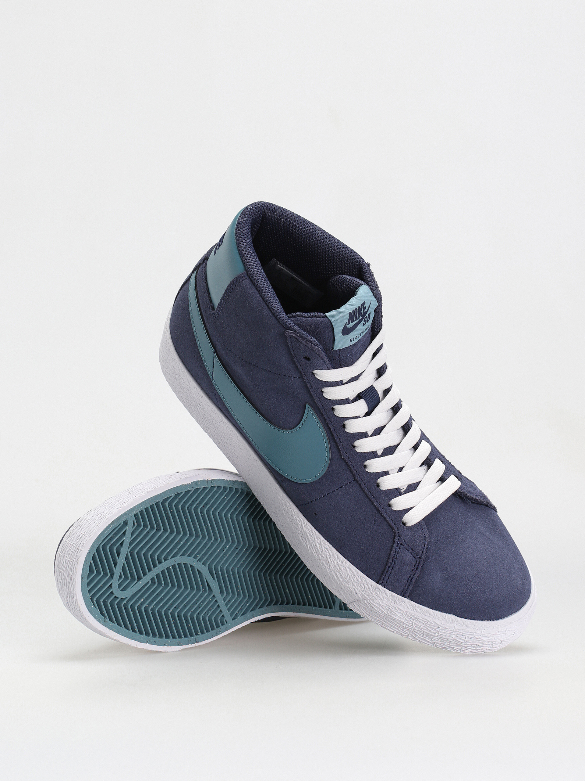 Nike SB Обувки Zoom Blazer Mid (midnight navy/noise aqua midnight navy)