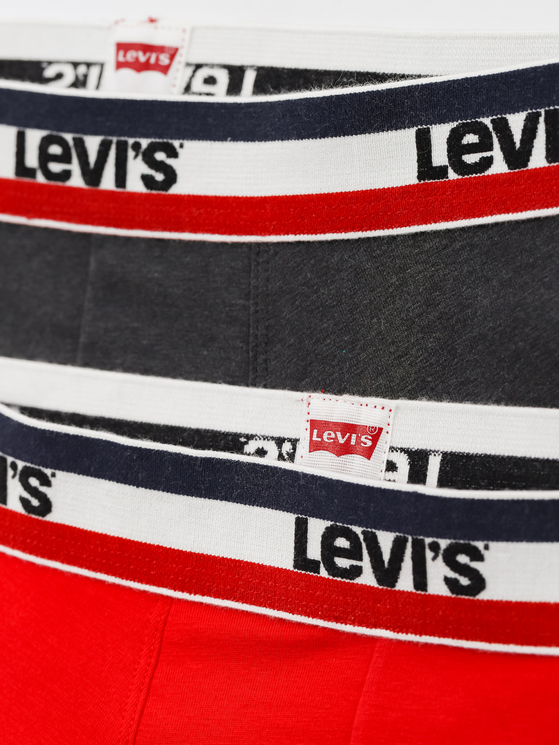 Levi's® Бельо Bokserki Logo Boxer Organic (red/black)