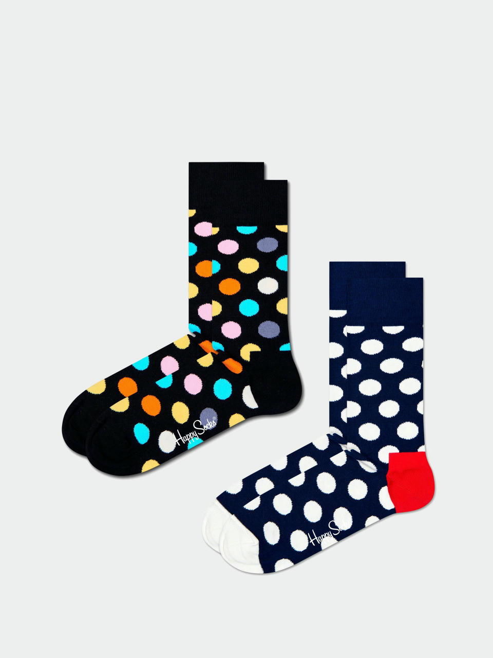 Happy Socks Чорапи 2 Pack Classic Big Dot (black)