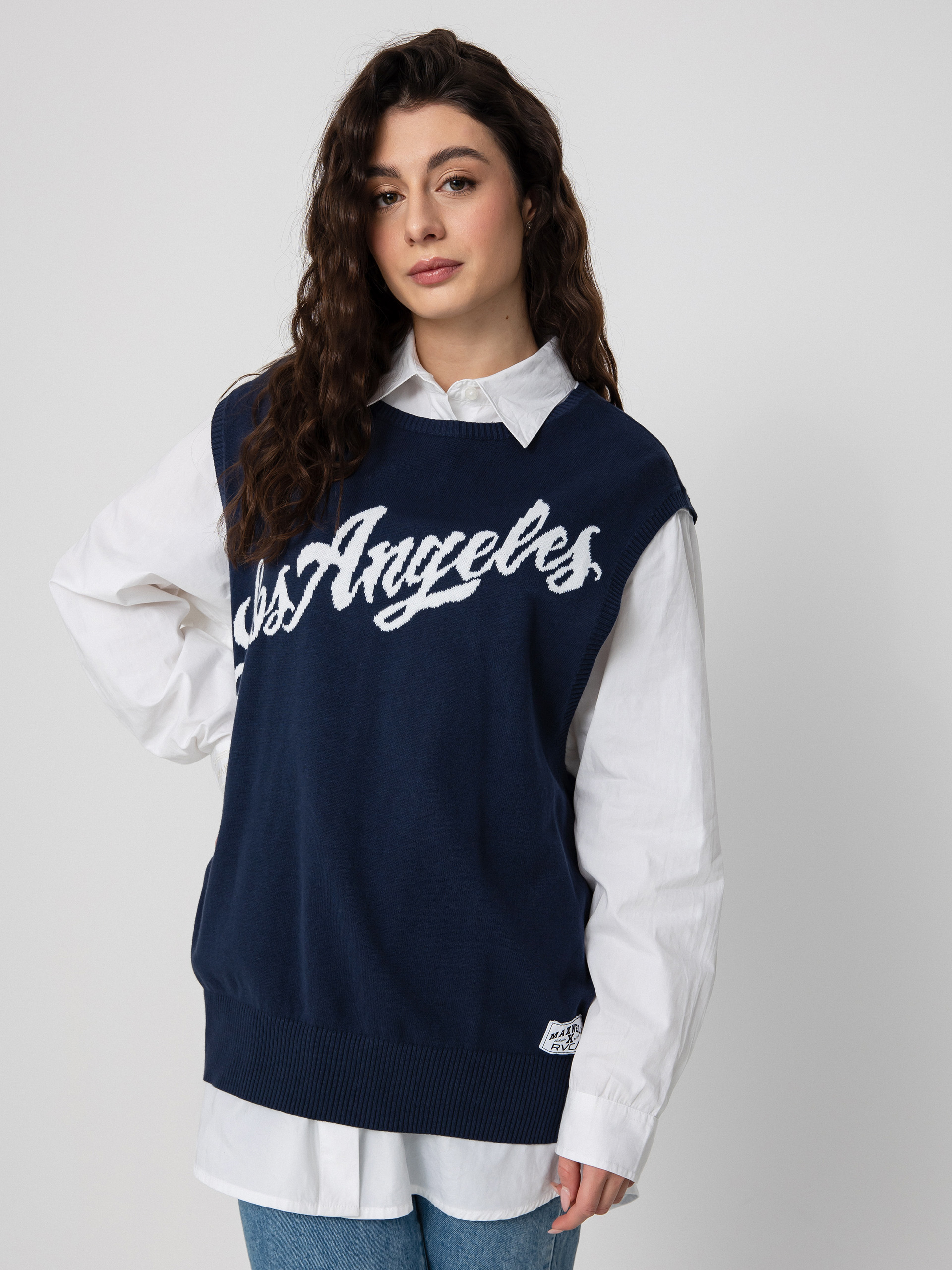 RVCA Пуловер Hometown Sweater Ves Wmn (moody blue)
