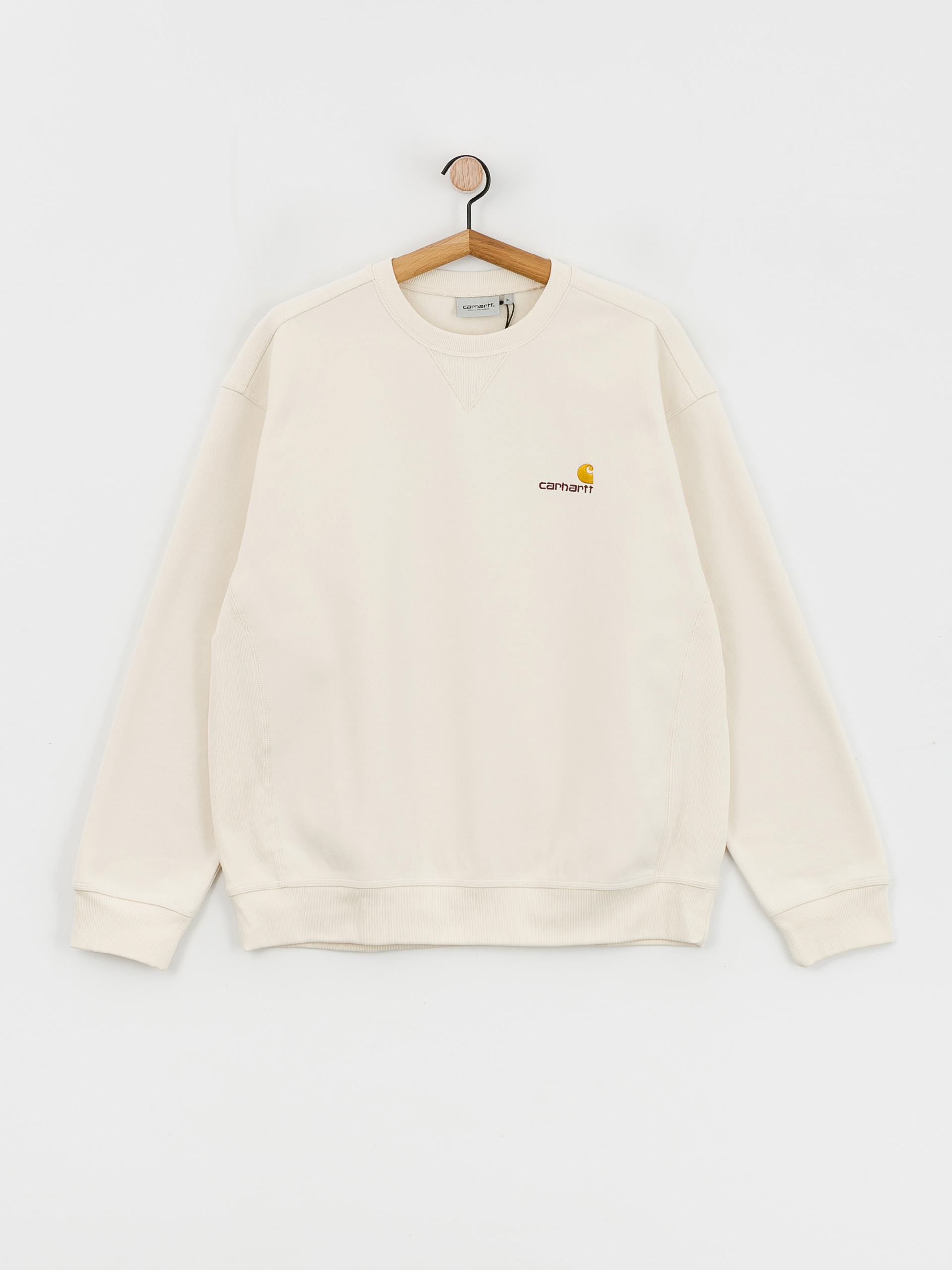 Суитшърт Carhartt WIP American Script (natural)