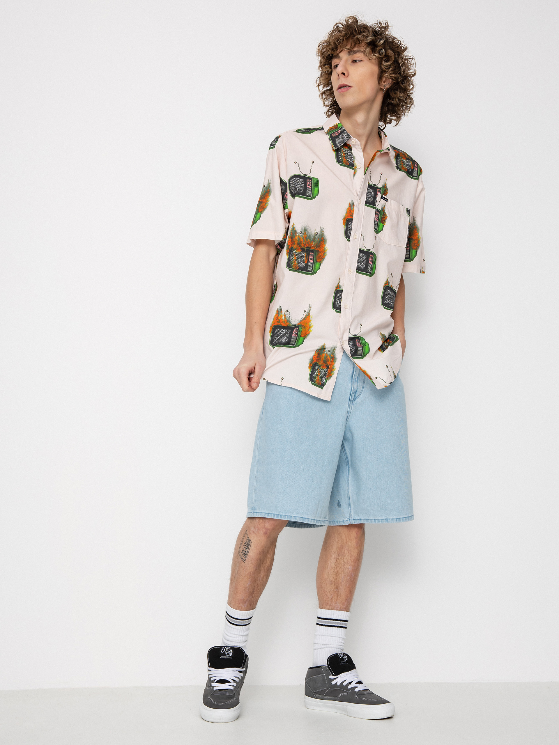 Volcom u0420u0438u0437u0430 Fa J Hager (whitecap grey)