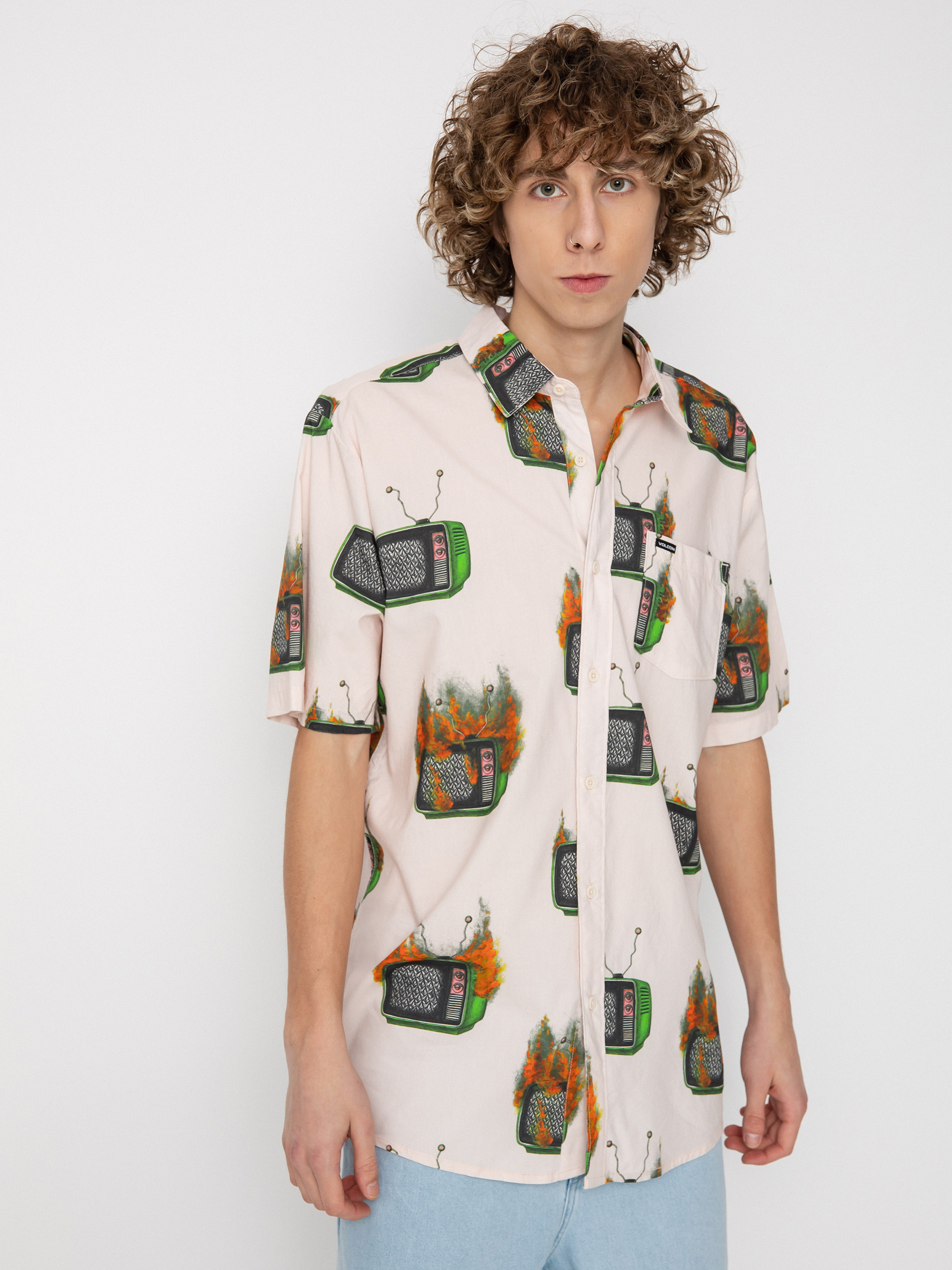 Volcom Риза Fa J Hager (whitecap grey)