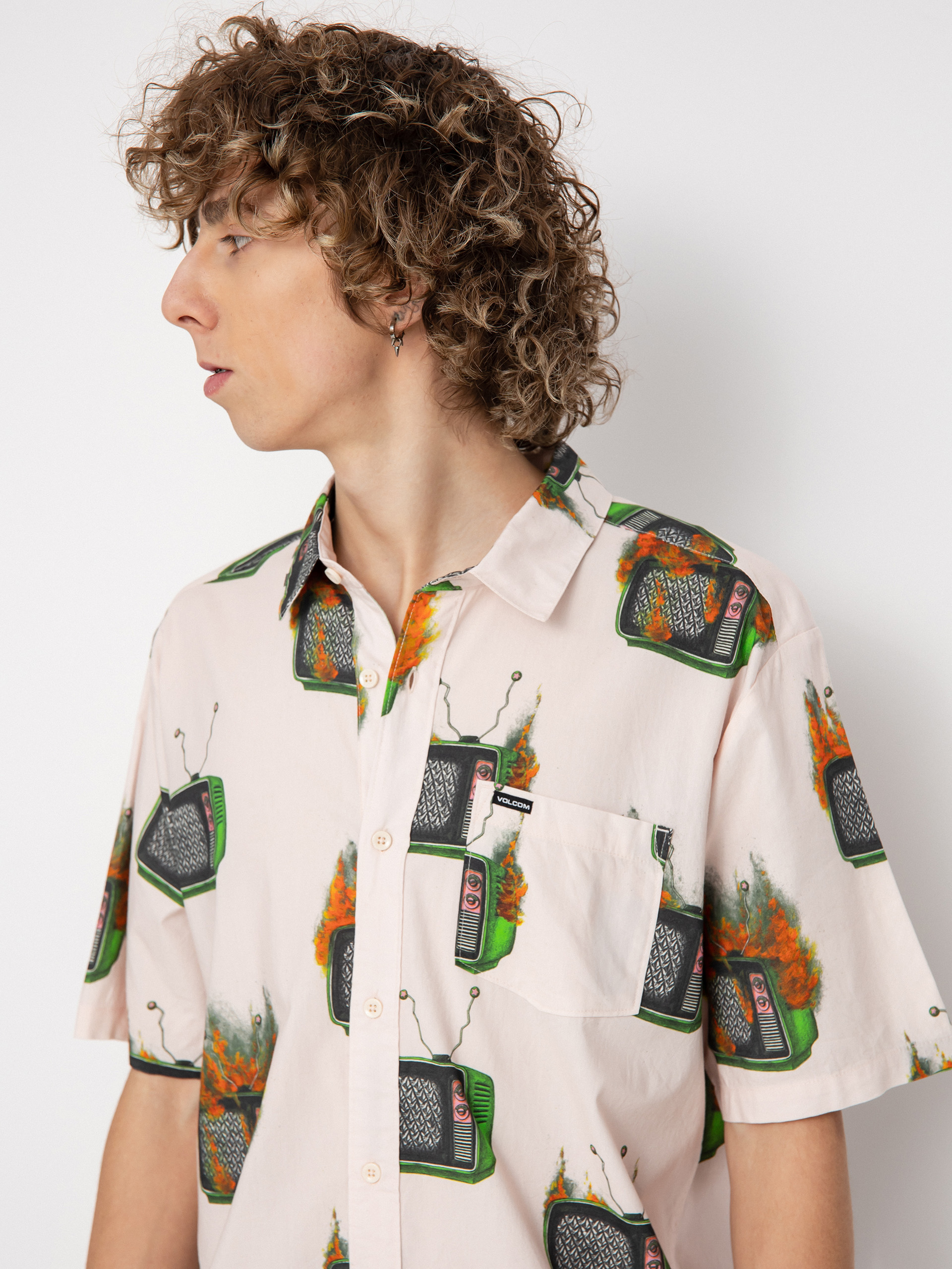 Volcom Риза Fa J Hager (whitecap grey)