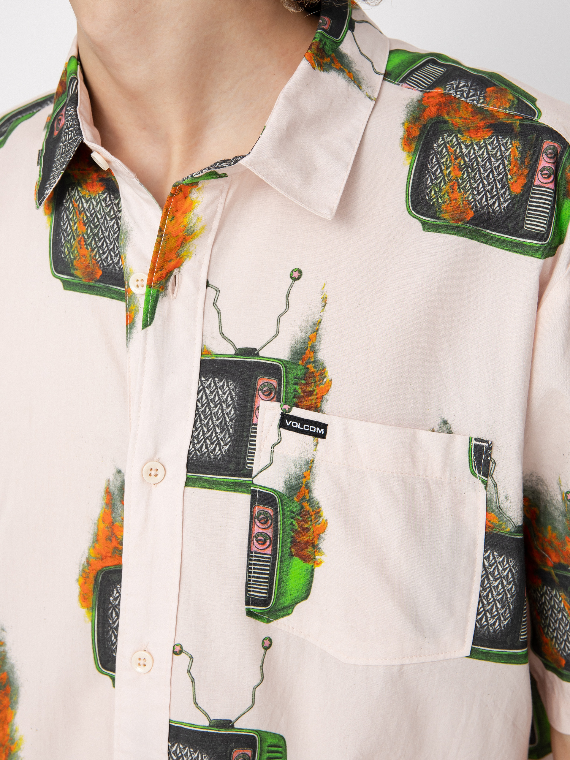 Volcom Риза Fa J Hager (whitecap grey)