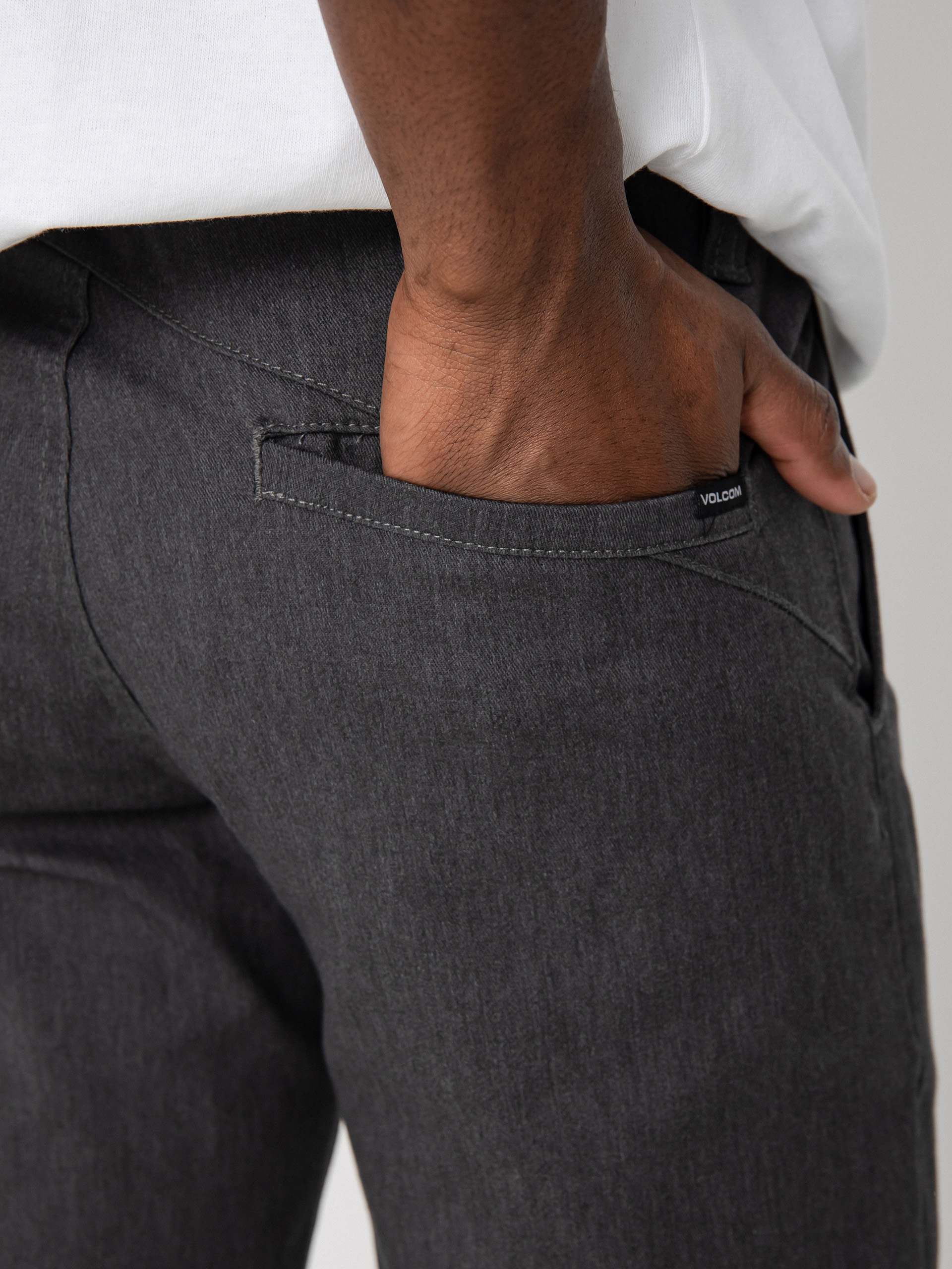 Volcom Панталони Frickin Modern Stret (charcoal heather)