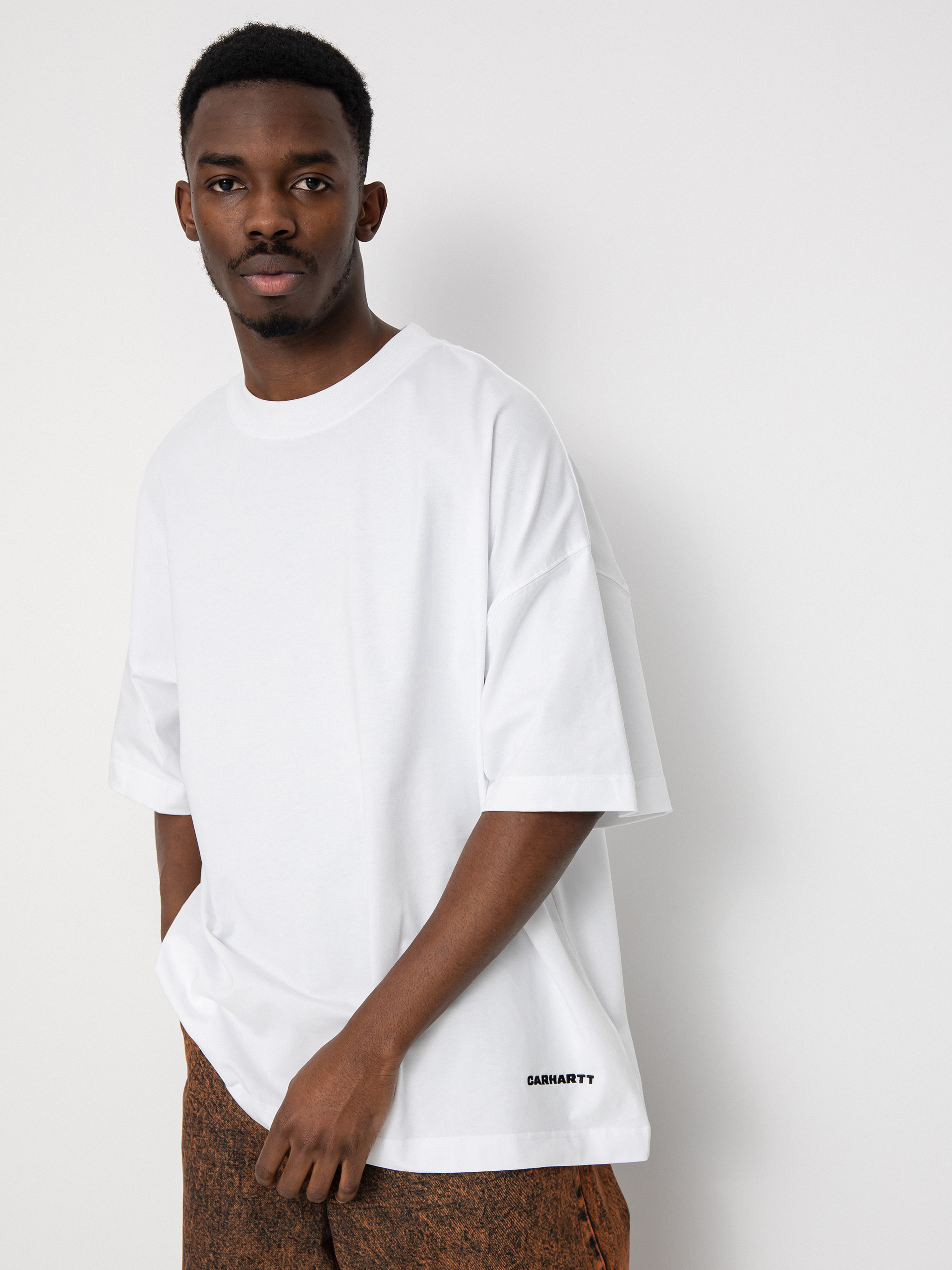 Carhartt WIP Тениска Link Script (white/black)