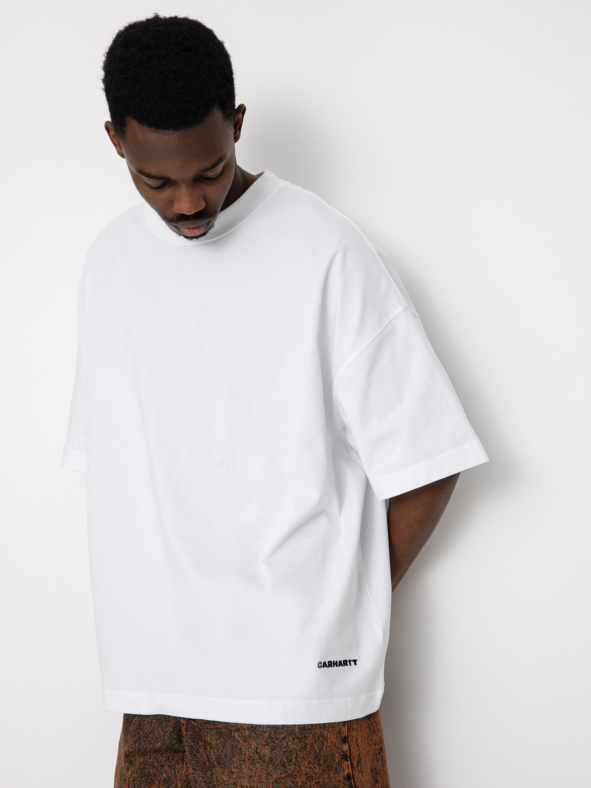 Carhartt WIP Тениска Link Script (white/black)