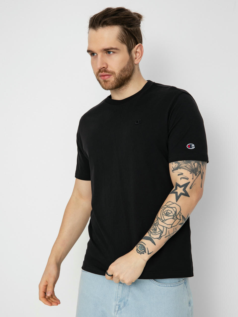 Champion Тениска Crewneck T-Shirt 218496 (nbk)