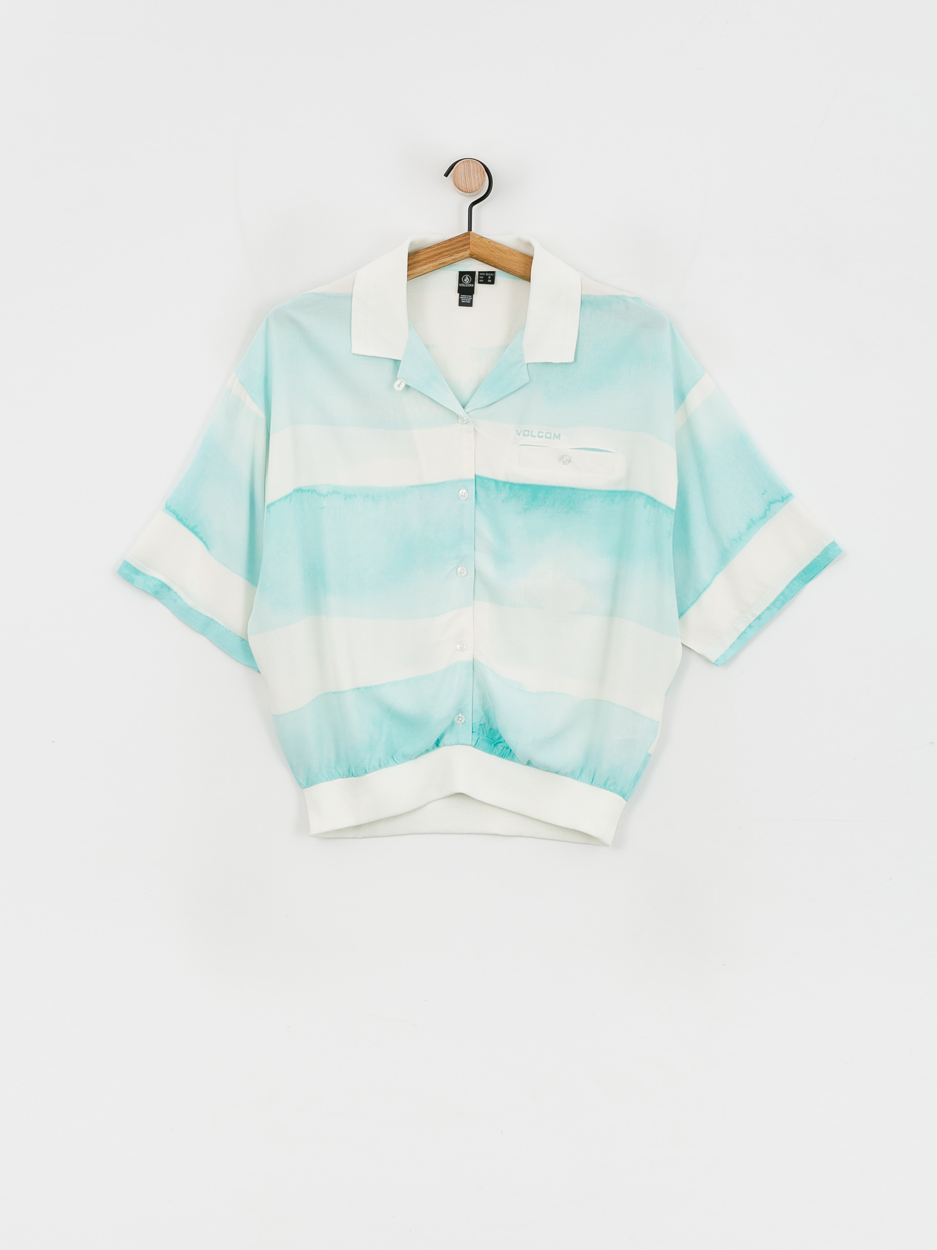 Volcom Риза Stay Stripes Wmn (pale aqua)