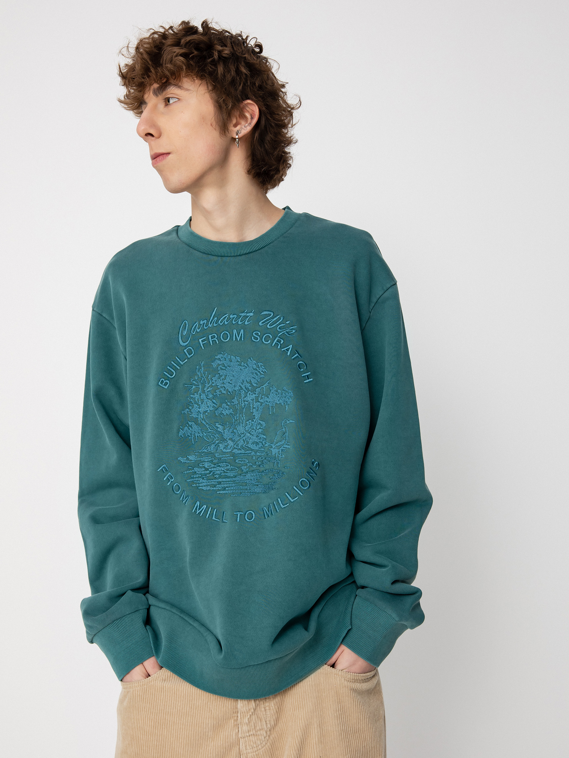 Carhartt WIP Суитшърт Bayou (botanic)