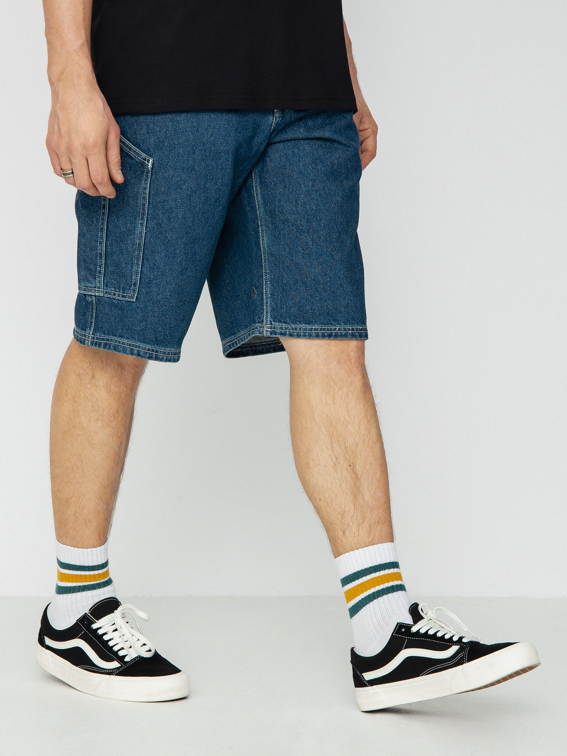 Volcom Къси панталони Labored Denim Utility (indigo ridge wash)