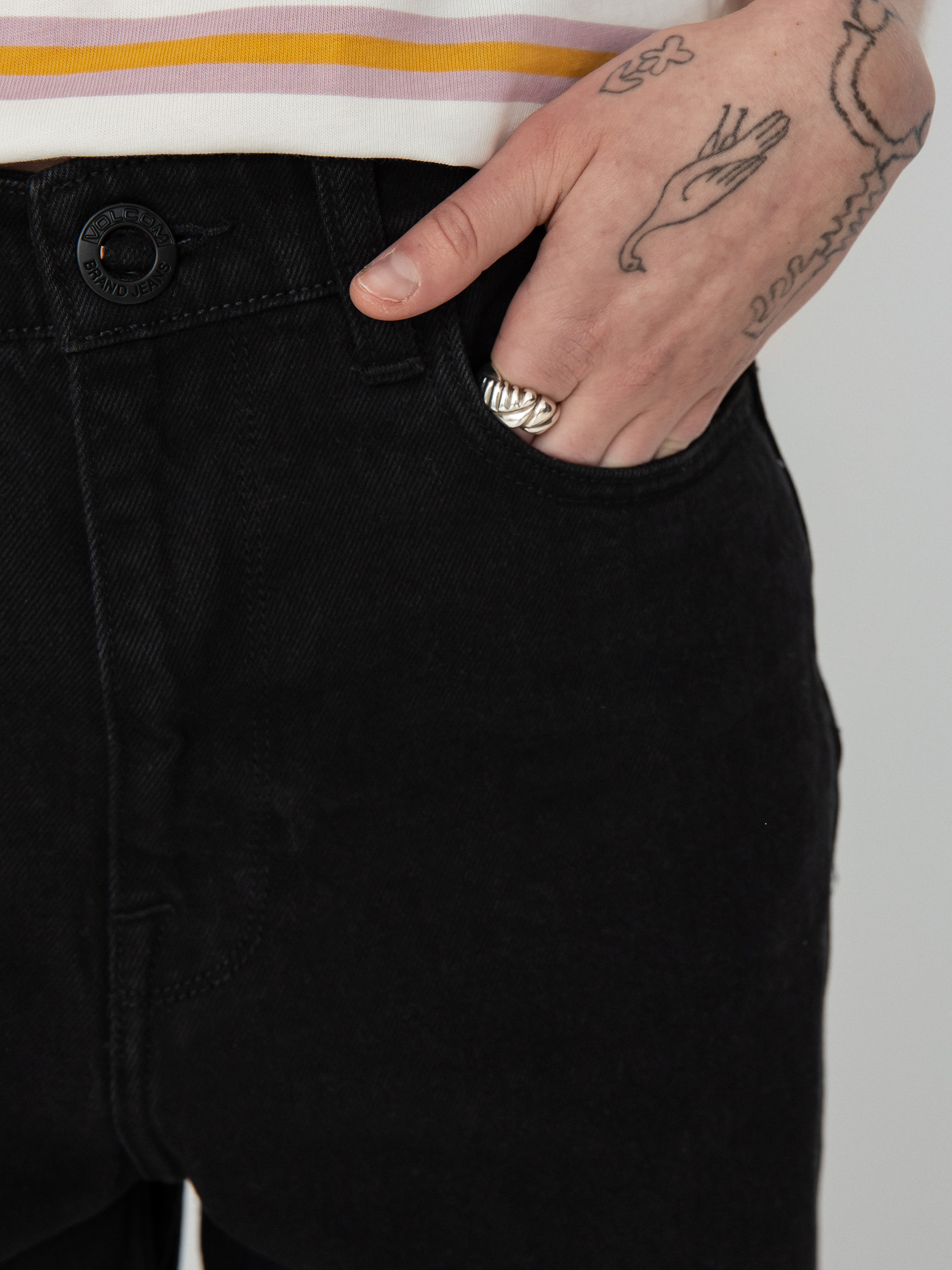 Volcom Панталони Weellow Denim Wmn (black)