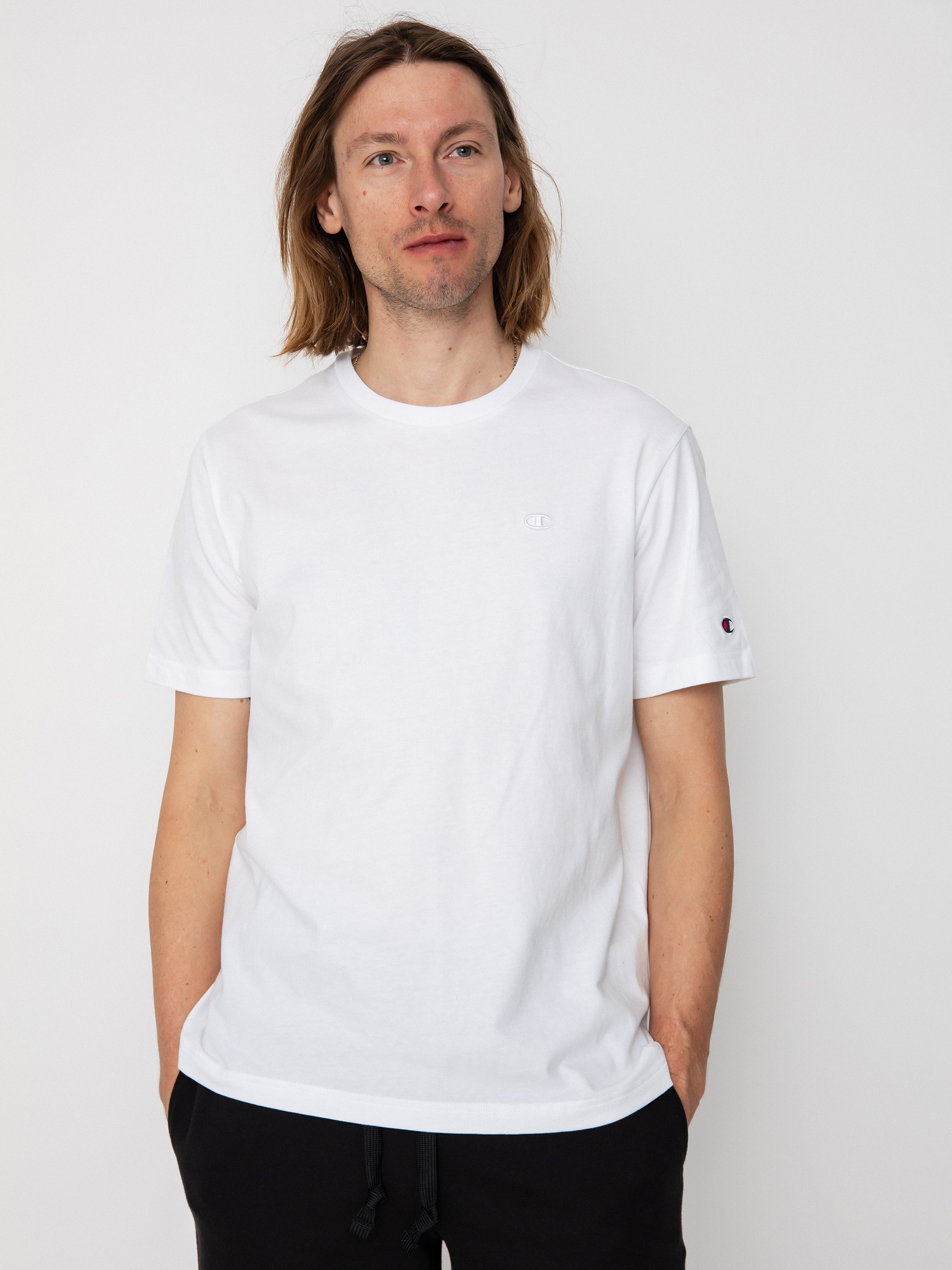 Champion u0422u0435u043du0438u0441u043au0430 Crewneck T-Shirt 218496 (wht)