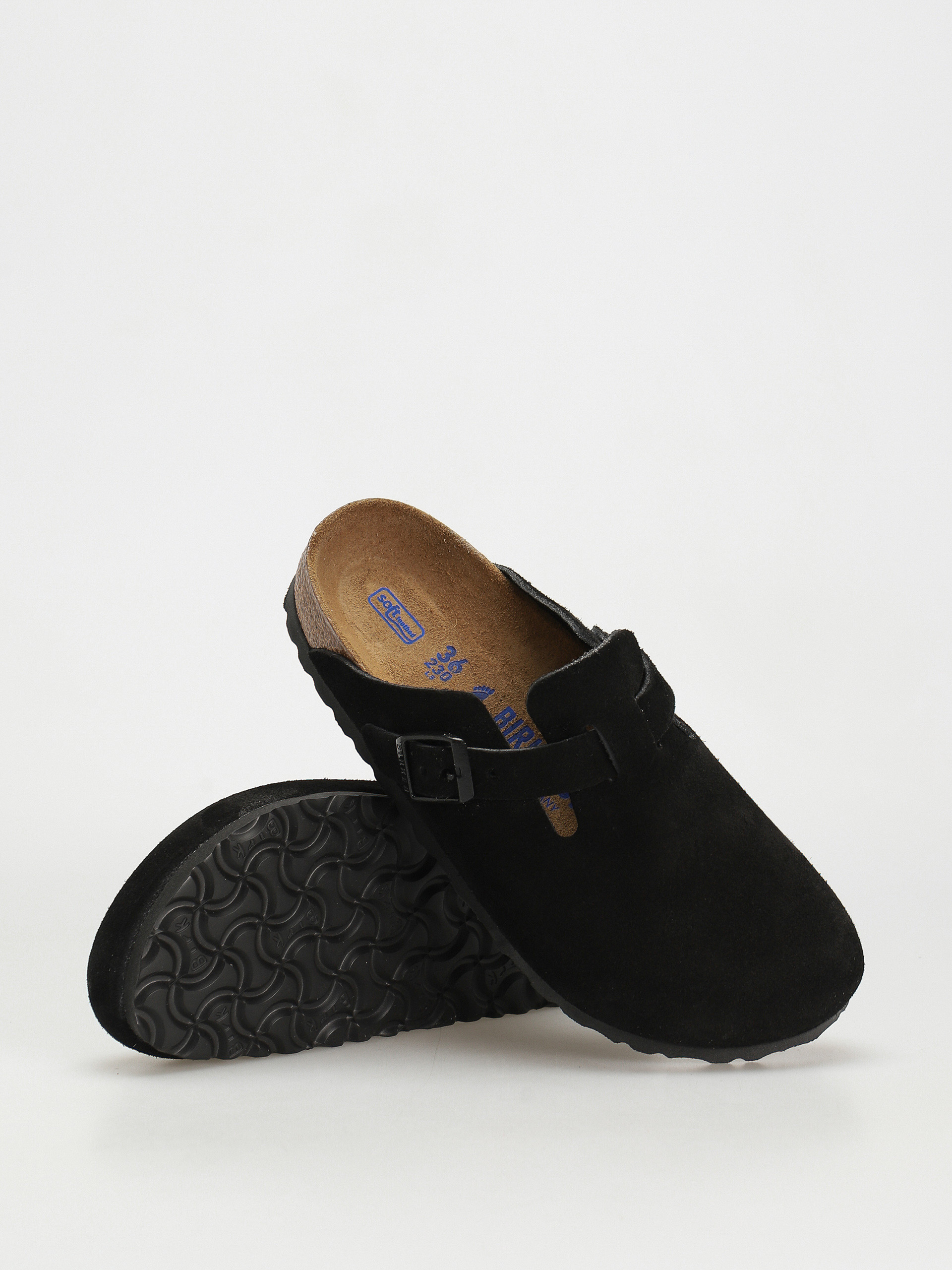 Birkenstock Чехли Boston Suede Narrow Wmn (black)