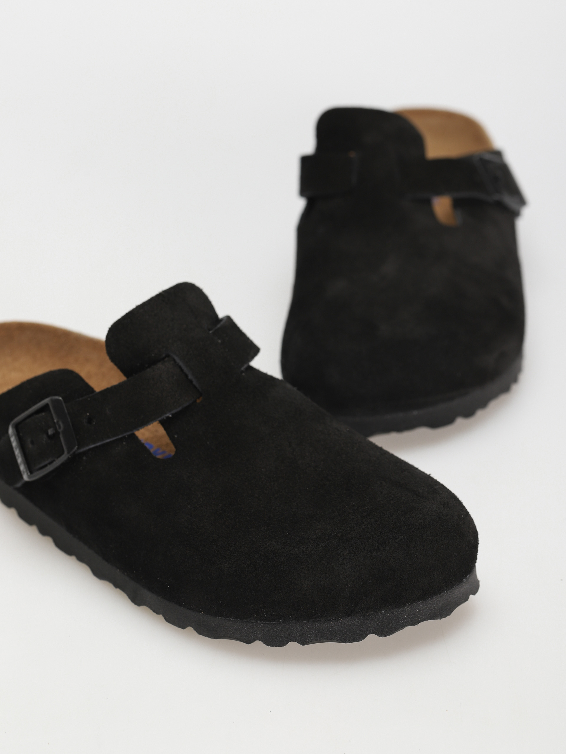 Birkenstock Чехли Boston Suede Narrow Wmn (black)