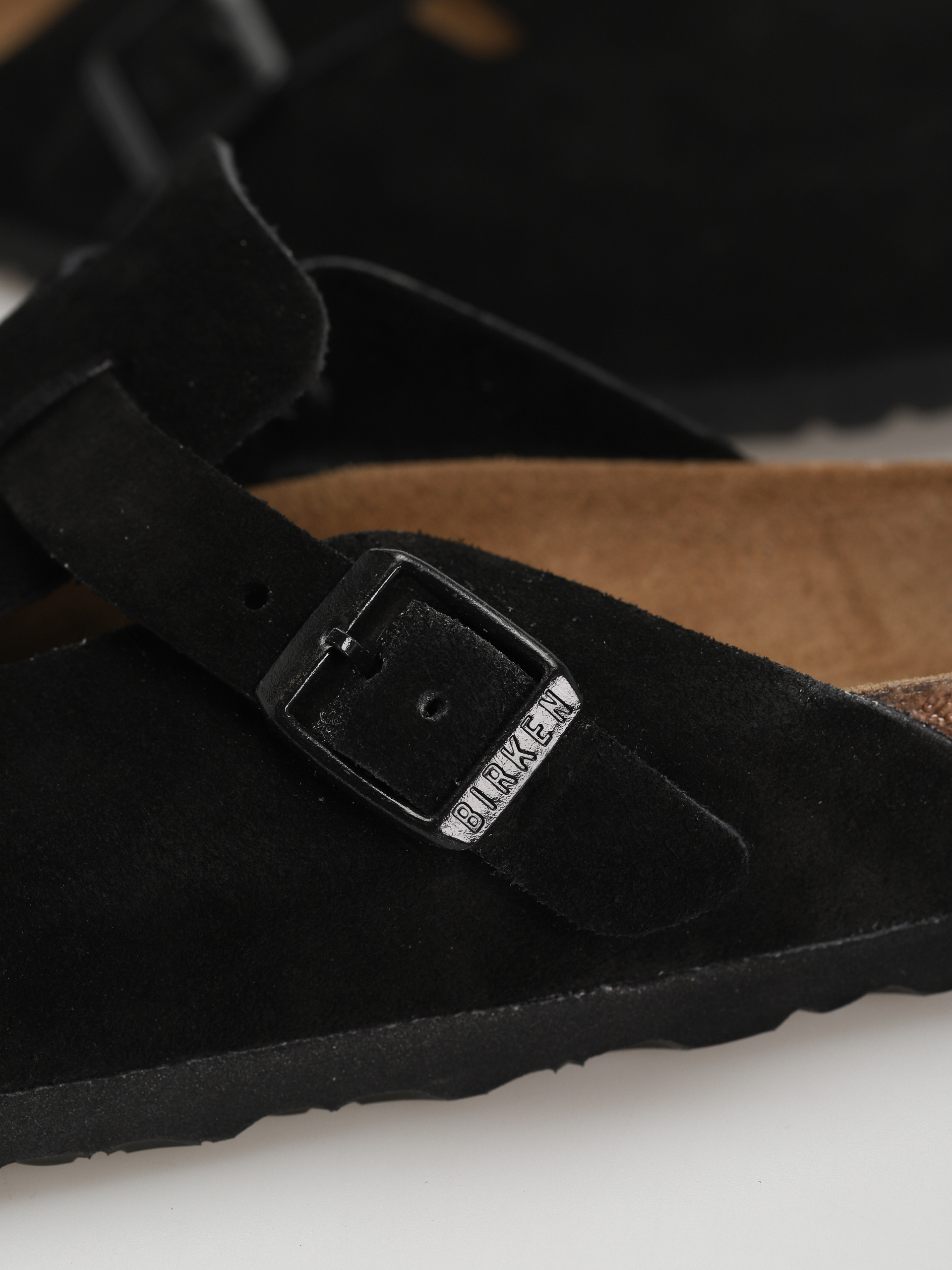 Birkenstock Чехли Boston Suede Narrow Wmn (black)