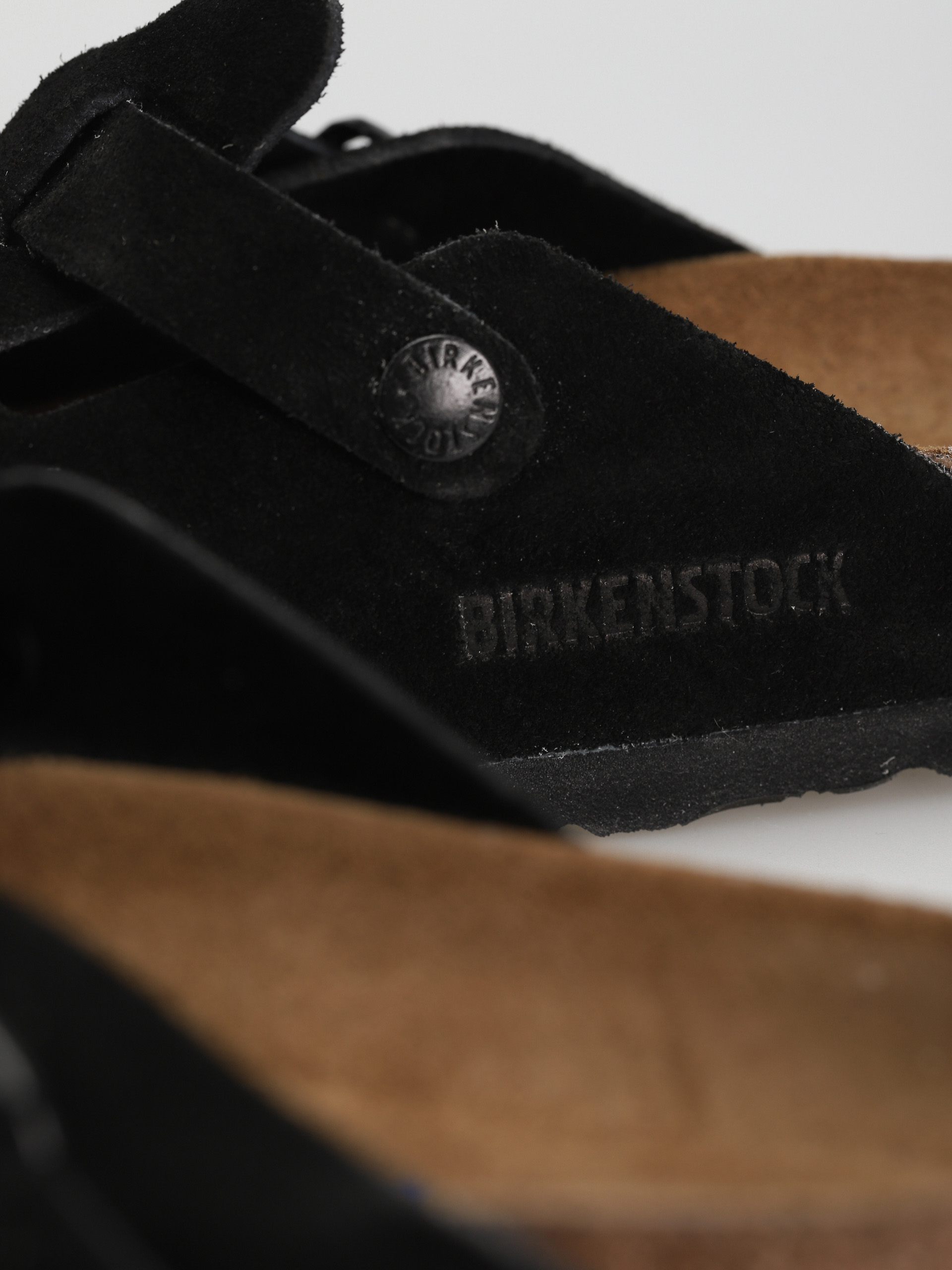 Birkenstock Чехли Boston Suede Narrow Wmn (black)