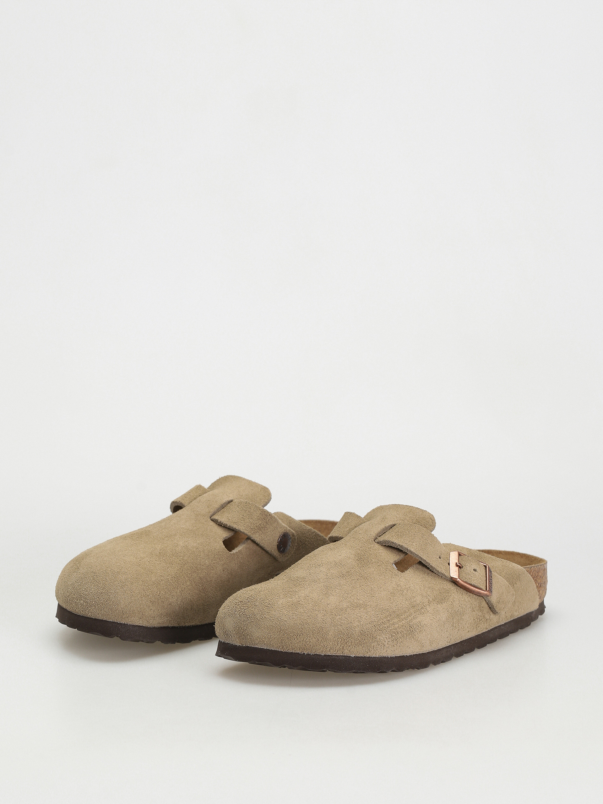 Birkenstock Чехли Boston Suede Narrow Wmn (taupe)