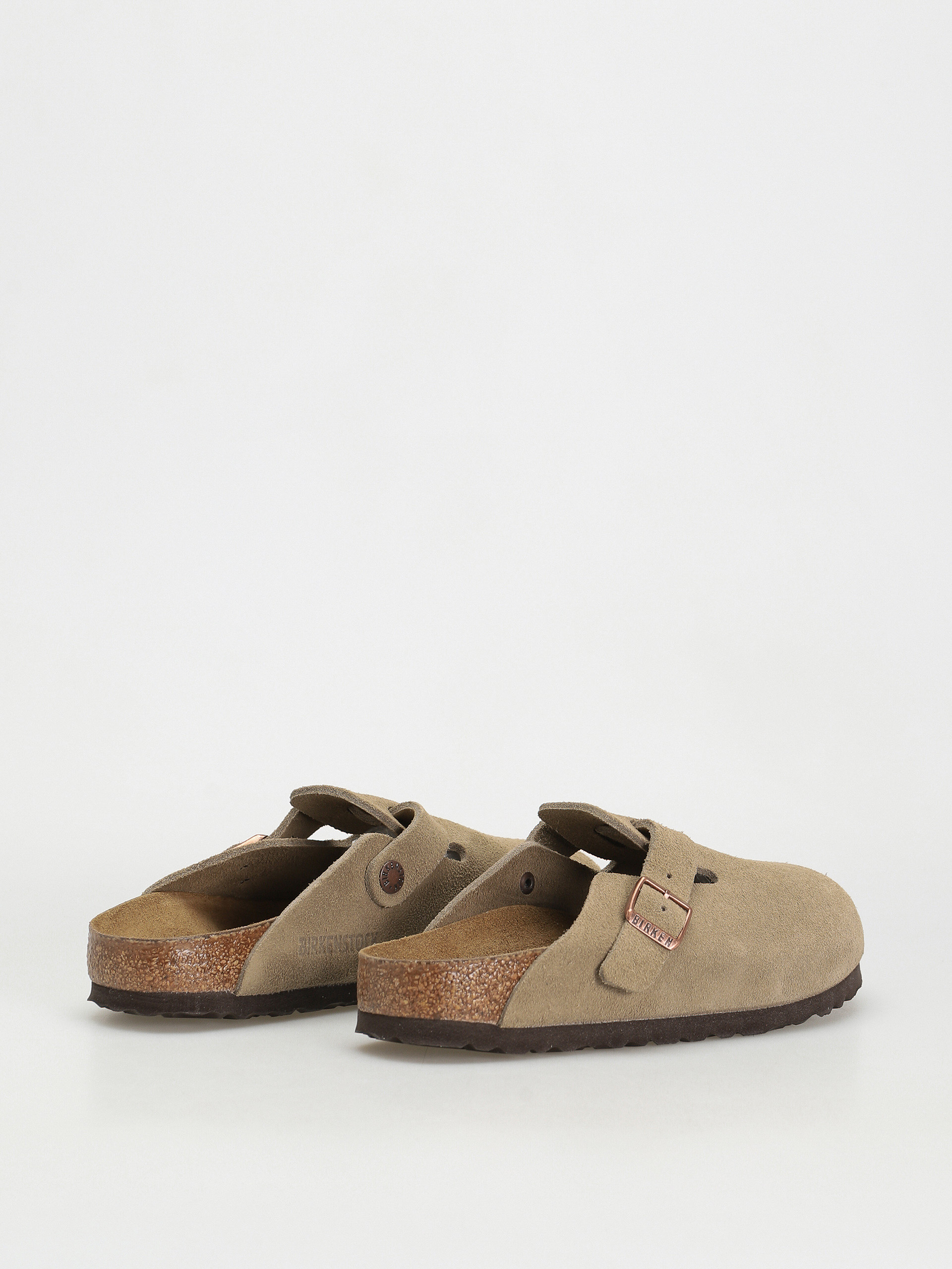 Birkenstock Чехли Boston Suede Narrow Wmn (taupe)