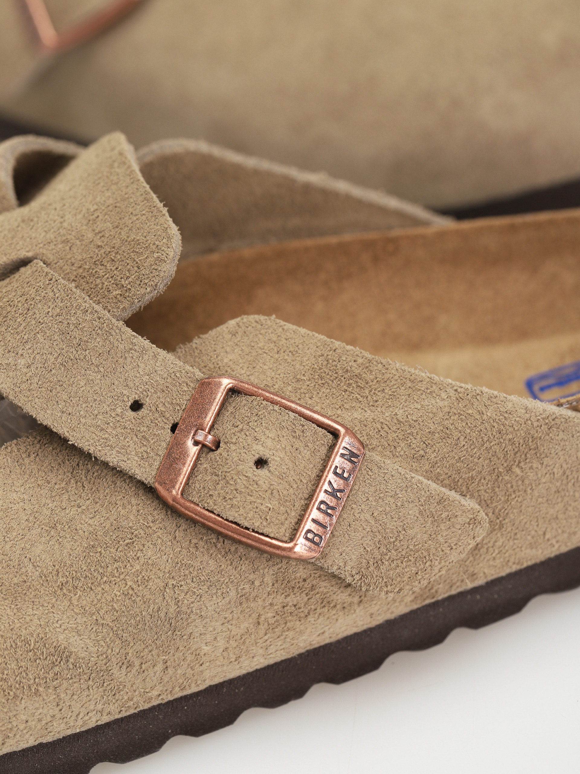 Чехли Birkenstock Boston SFB Suede Narrow Wmn (taupe)