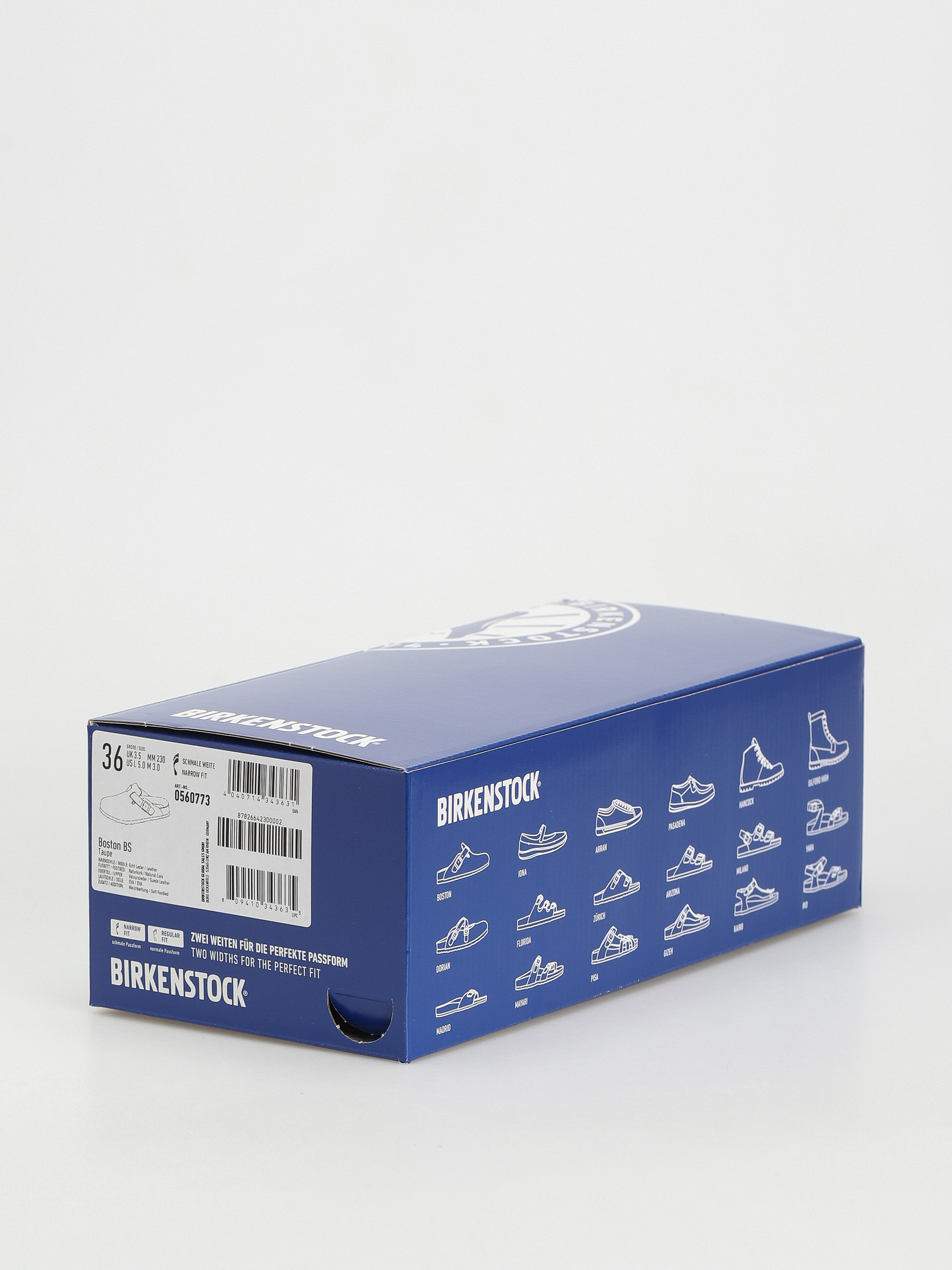 Чехли Birkenstock Boston SFB Suede Narrow Wmn (taupe)