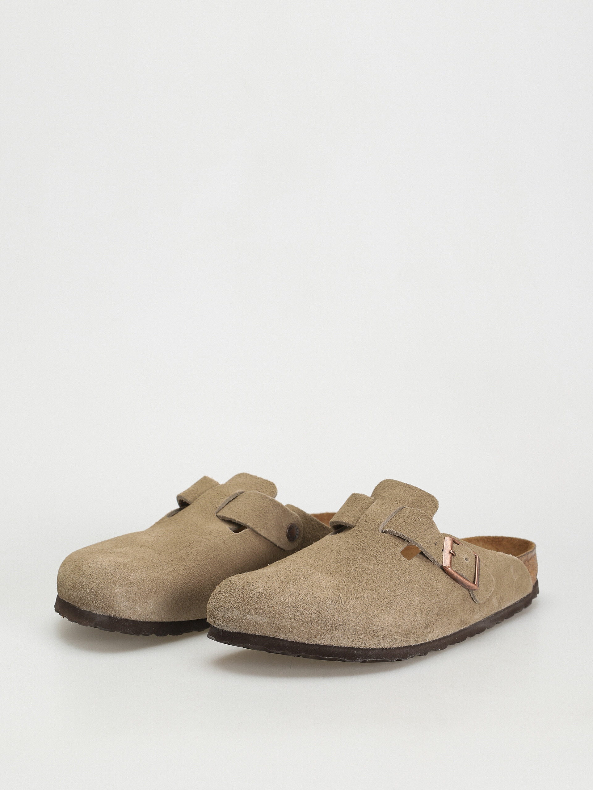 Birkenstock Чехли Boston Suede Regular (taupe)