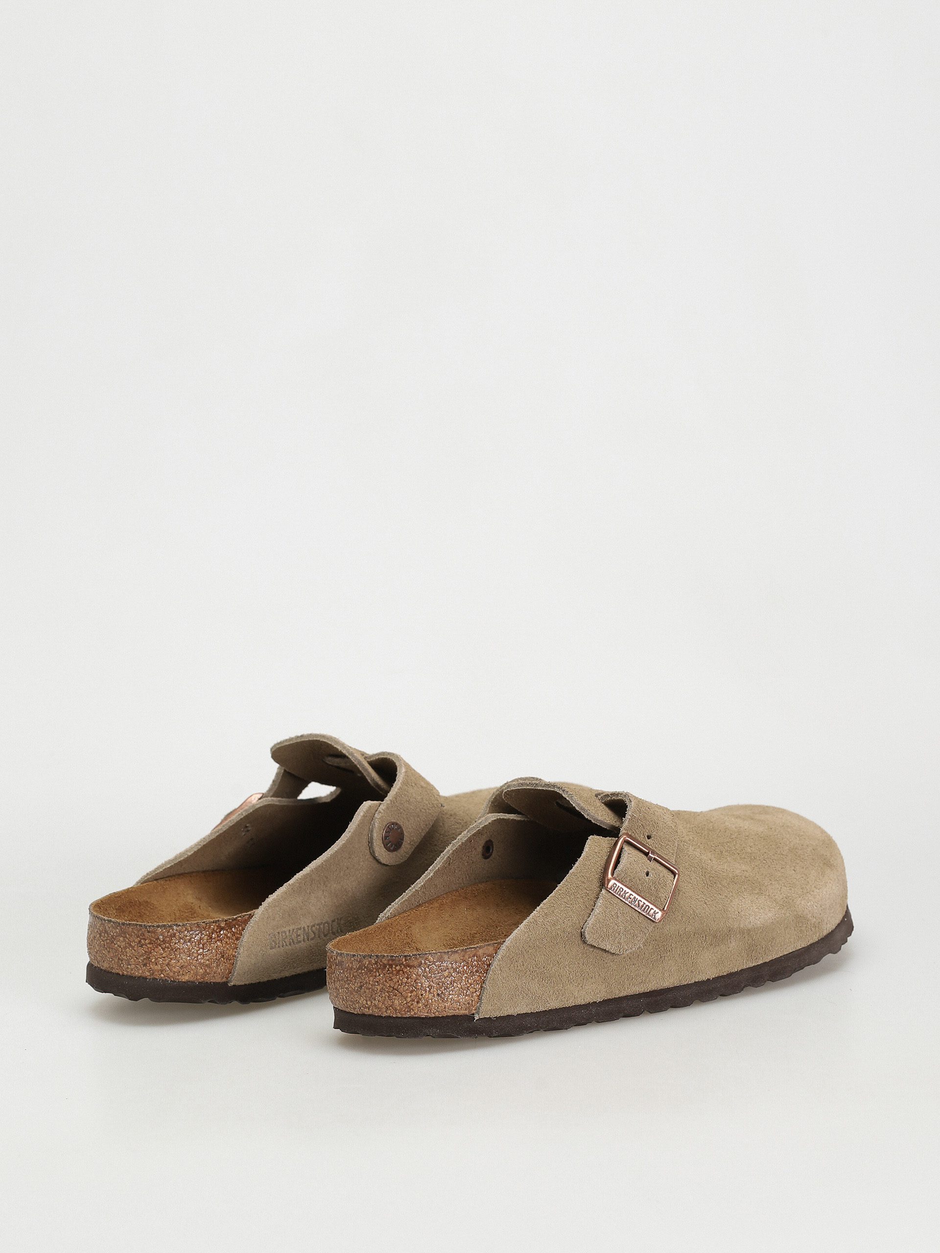 Birkenstock Чехли Boston Suede Regular (taupe)
