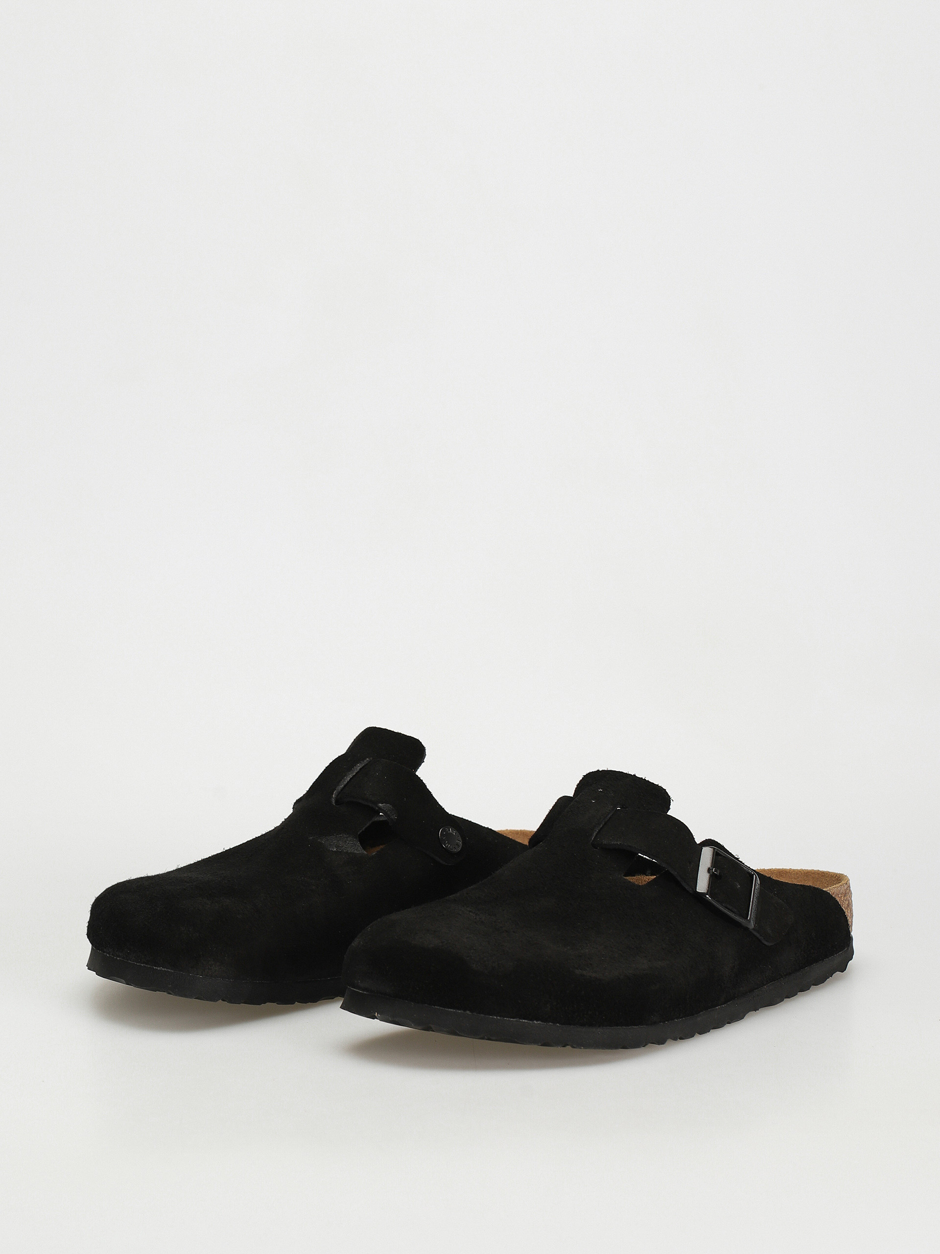 Birkenstock Чехли Boston Suede Regular (black)