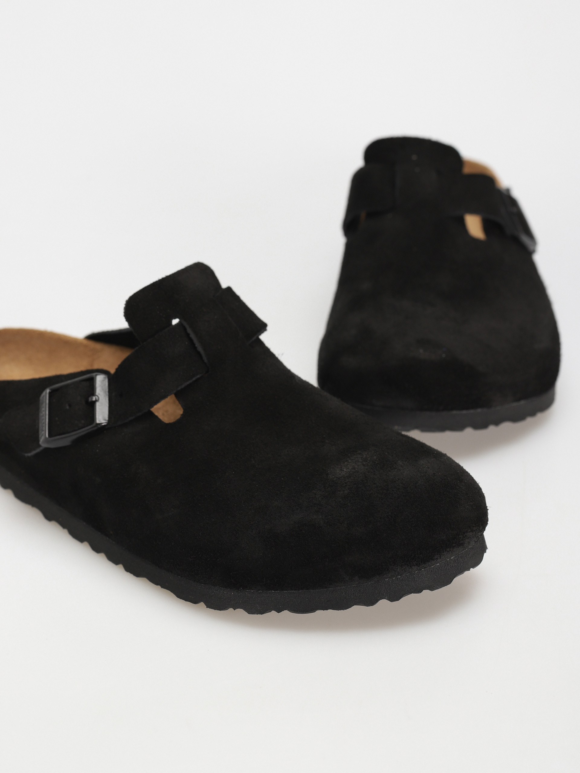 Birkenstock Чехли Boston Suede Regular (black)