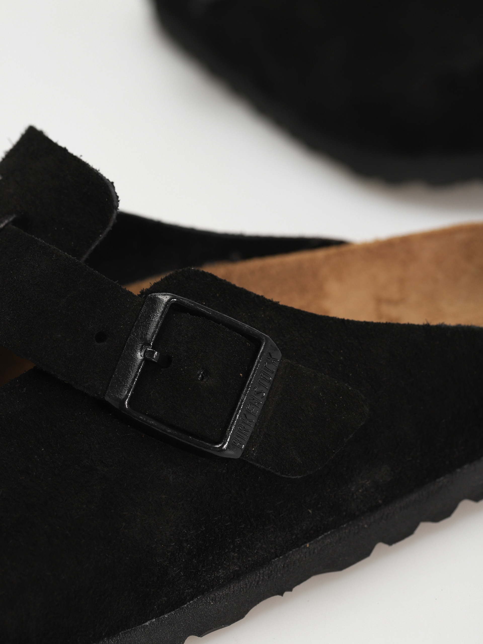 Birkenstock Чехли Boston Suede Regular (black)
