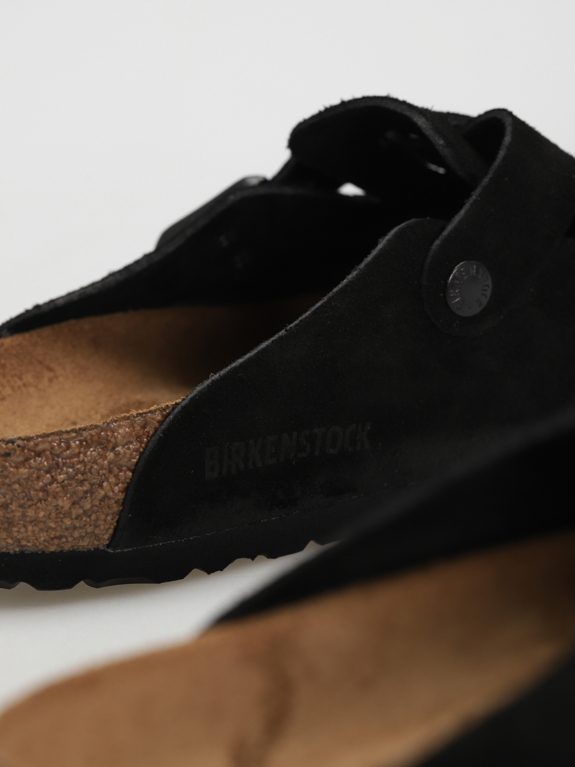 Birkenstock Чехли Boston Suede Regular (black)